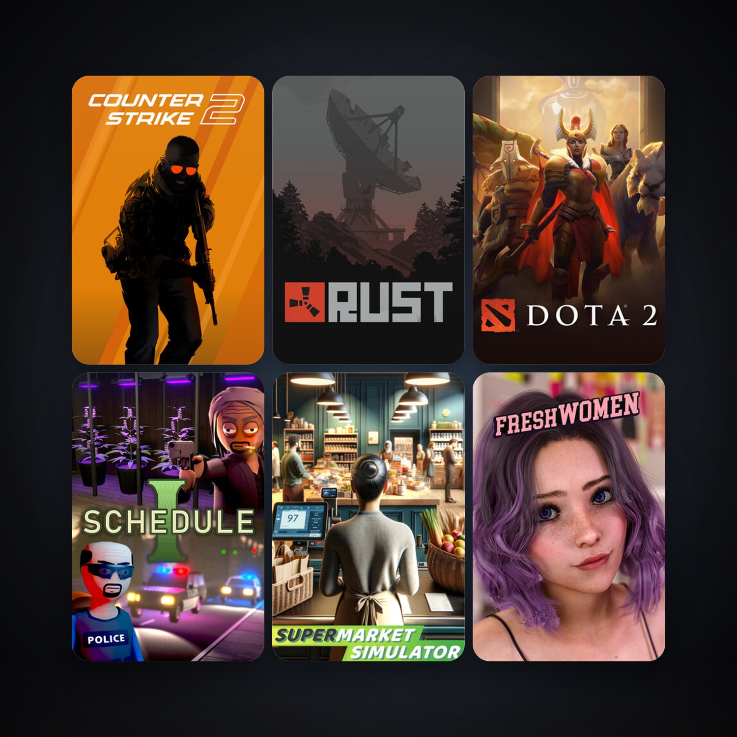 Dota 2 + CS2 Prime, 14 games, Steam 10, clean — HabibiAccounts