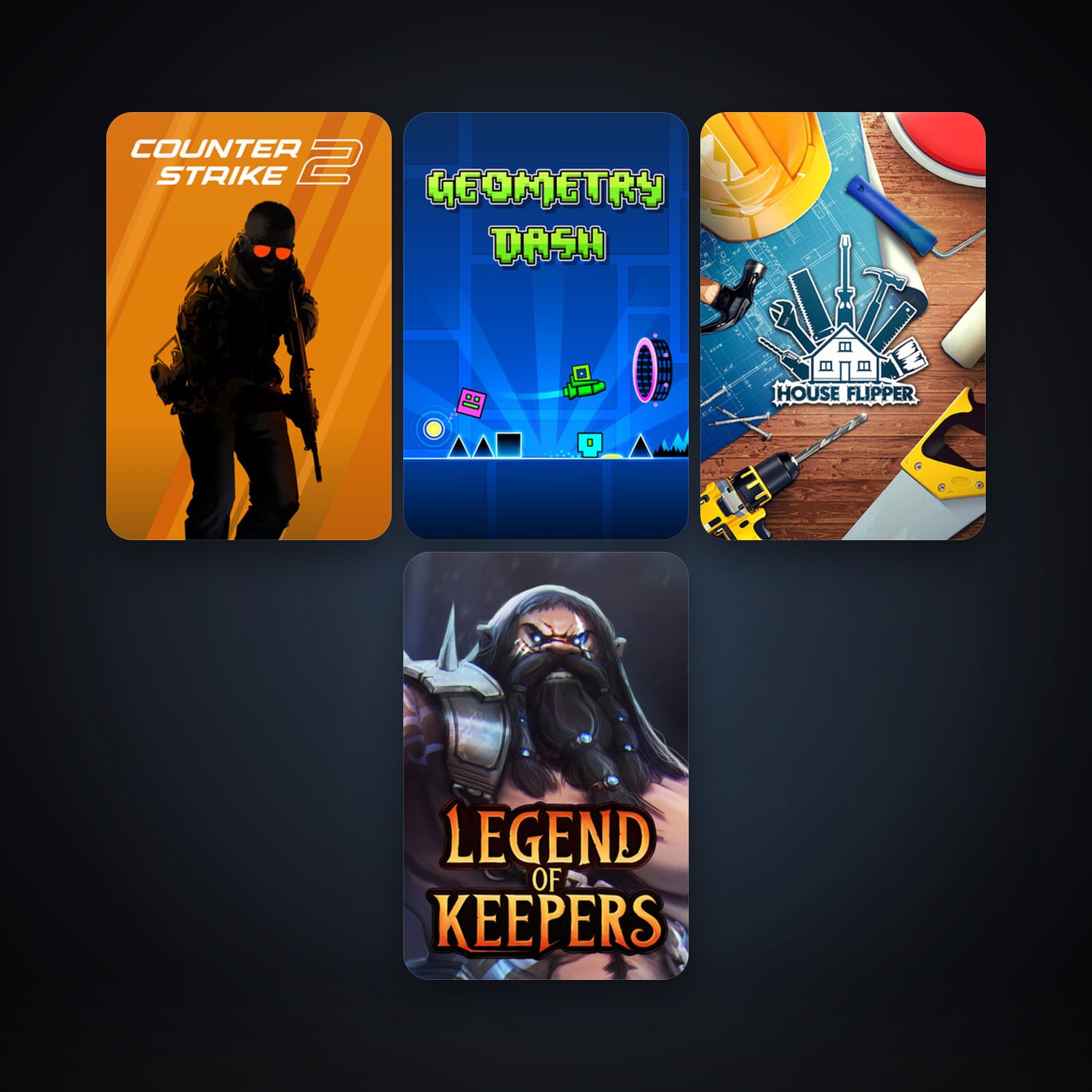 CS2 Prime + Geometry Dash, 12 games, clean — HabibiAccounts