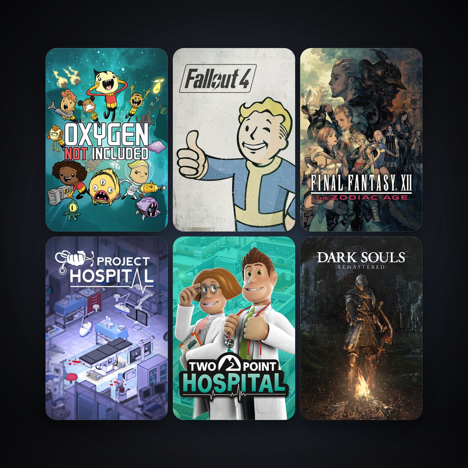 Fallout 4 + Oxygen Not Included, 171 games, Steam 10, clean — HabibiAccounts