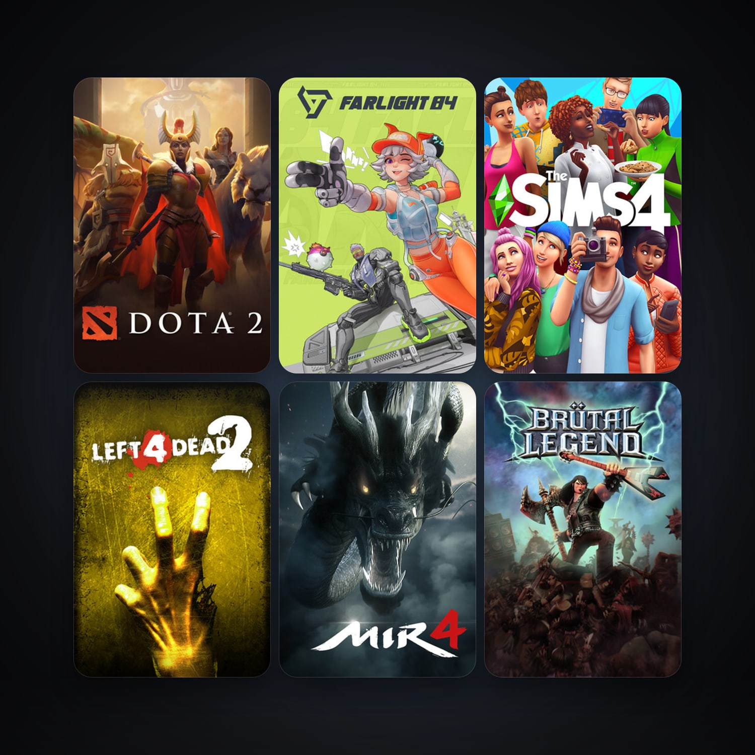 Left 4 Dead 2 + Dota 2, 12 games, clean — HabibiAccounts