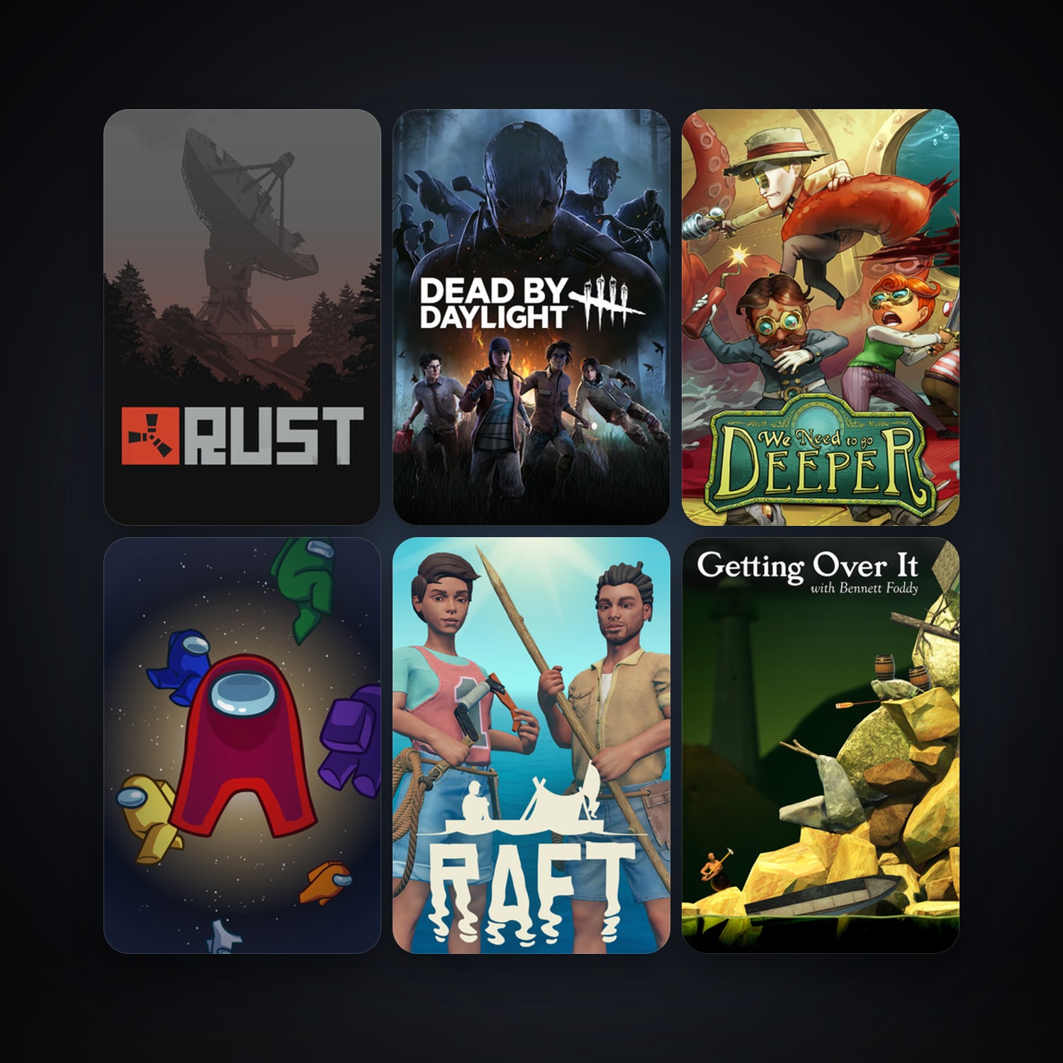 Getting Over It with Bennett Foddy + Rust, 8 games, clean — HabibiAccounts