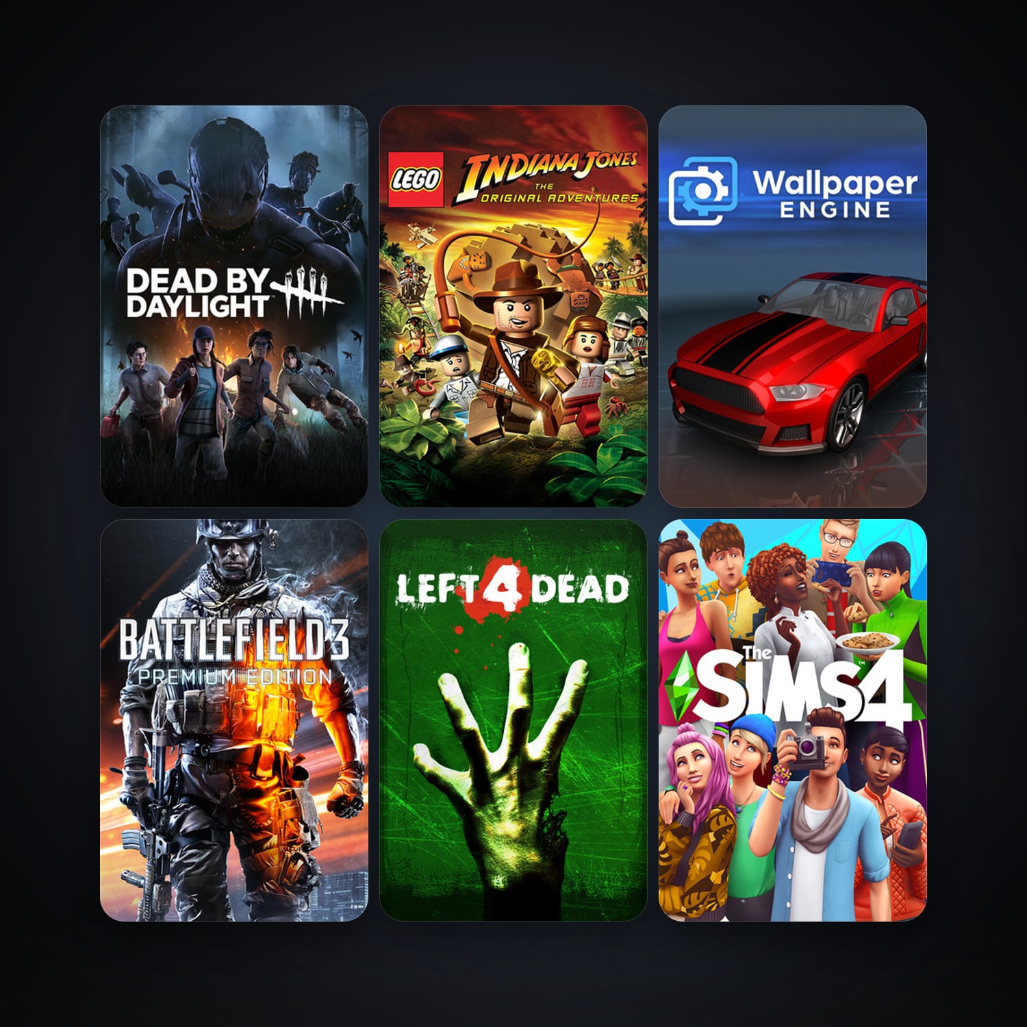 Left 4 Dead + LEGO Indiana Jones: The Original Adventures, 67 games, clean — HabibiAccounts