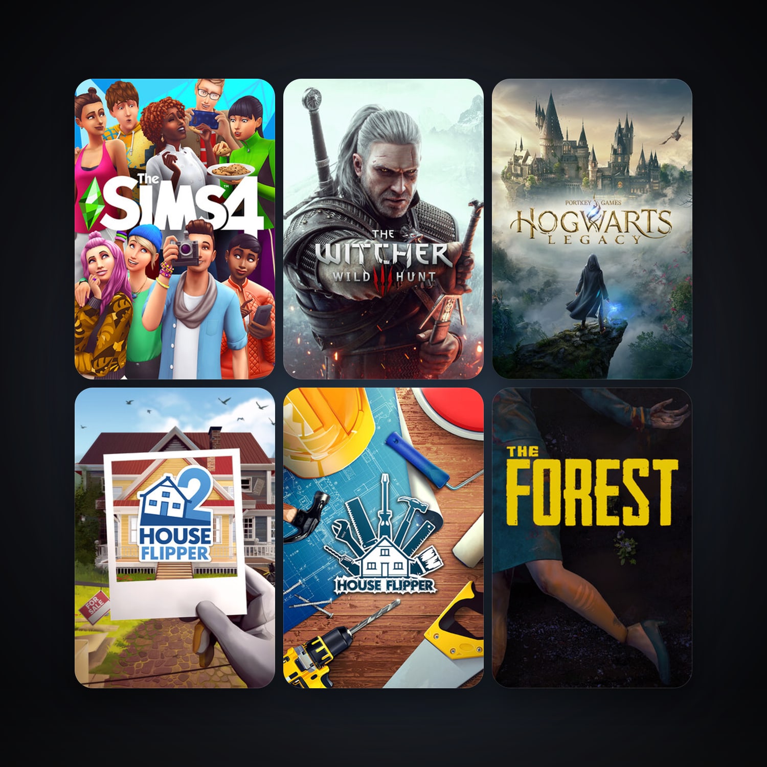 Outlast + The Forest, 20 games, clean — HabibiAccounts