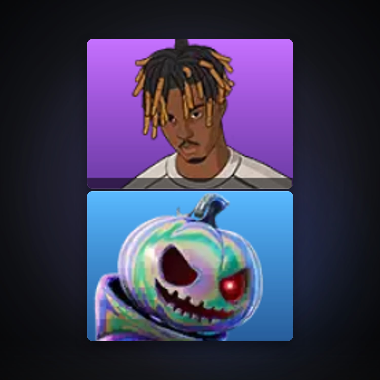 هالحساب فورتنايت Slayer Juice WRLD وChrome Punk، لوكر 2 سكن، لفل 70، 5 فوز — HabibiAccounts