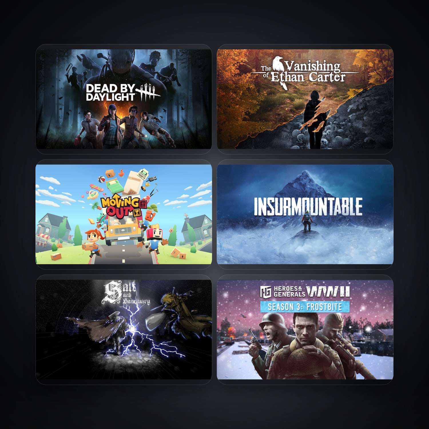 Epic Dead by Daylight + The Vanishing of Ethan Carter Redux — ID — 18 games — HabibiAccounts