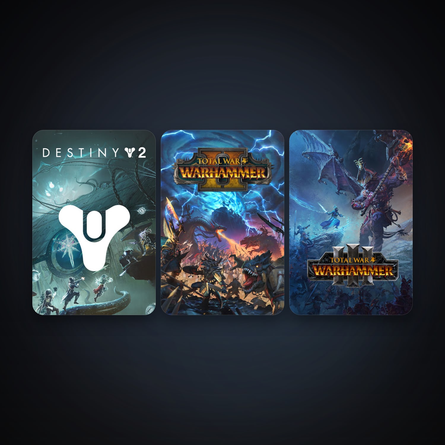 Total War: WARHAMMER II + Destiny 2, 3 games, clean — HabibiAccounts