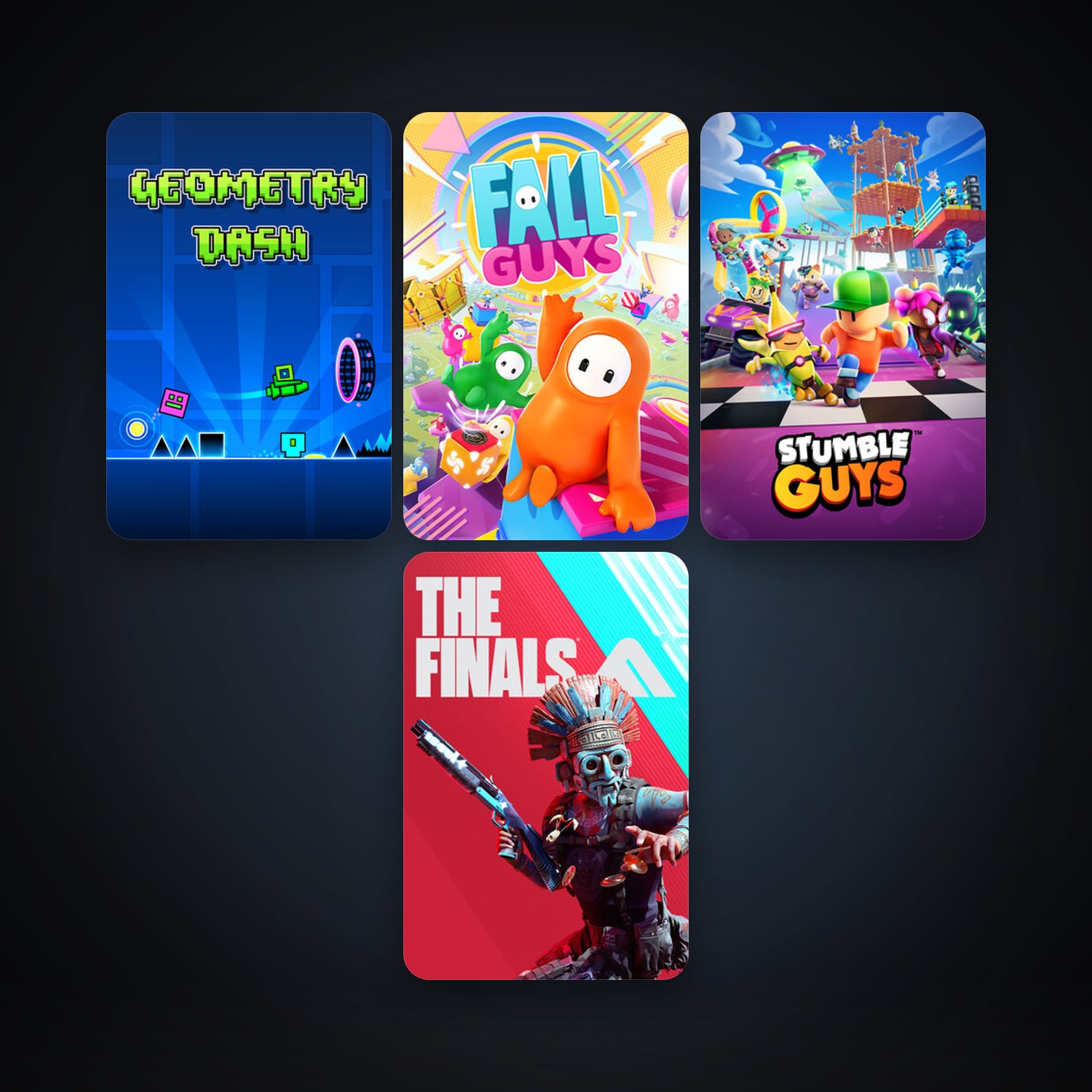 Geometry Dash + Fall Guys, 10 games, clean — HabibiAccounts
