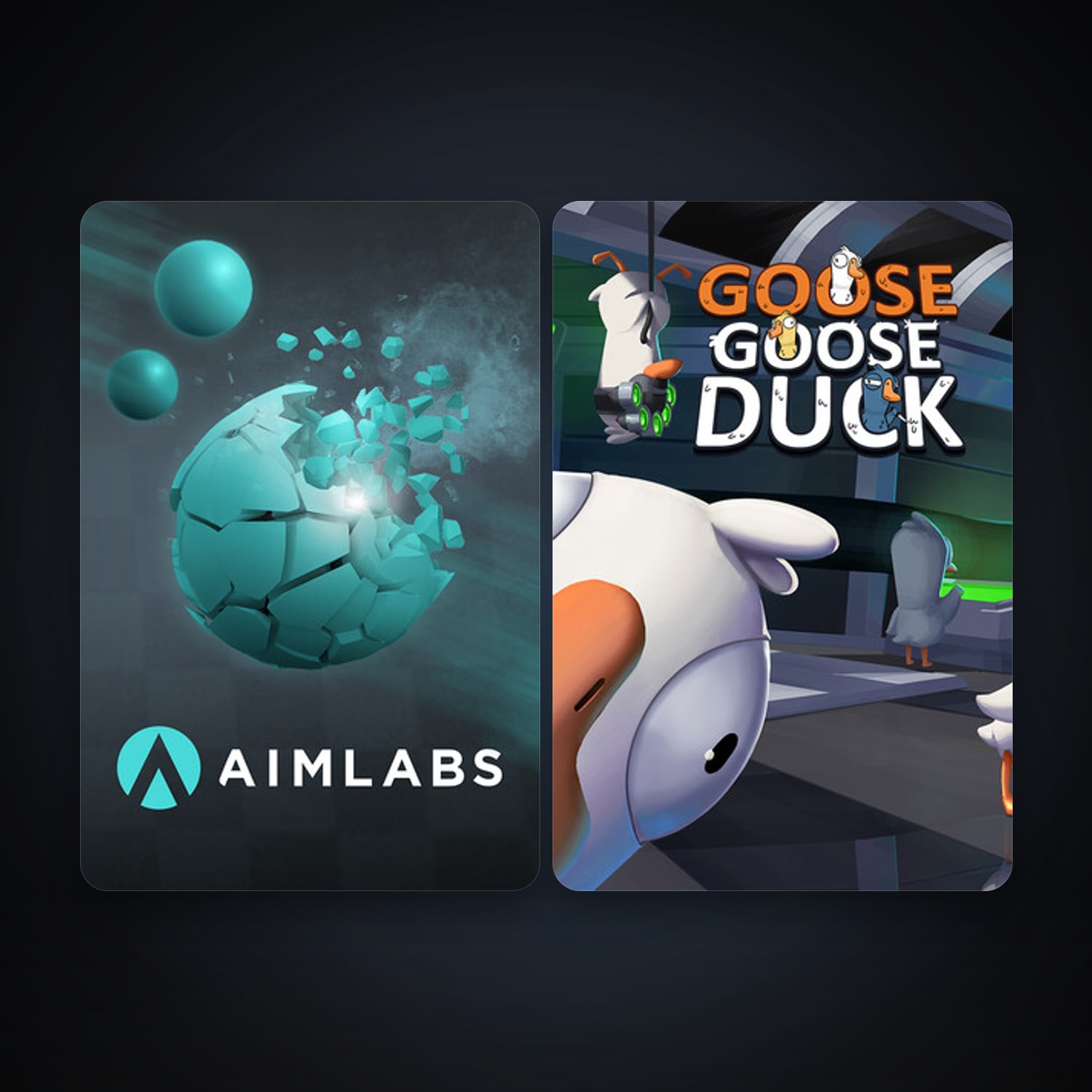 Aimlabs + Goose Goose Duck, 9 games, clean — HabibiAccounts