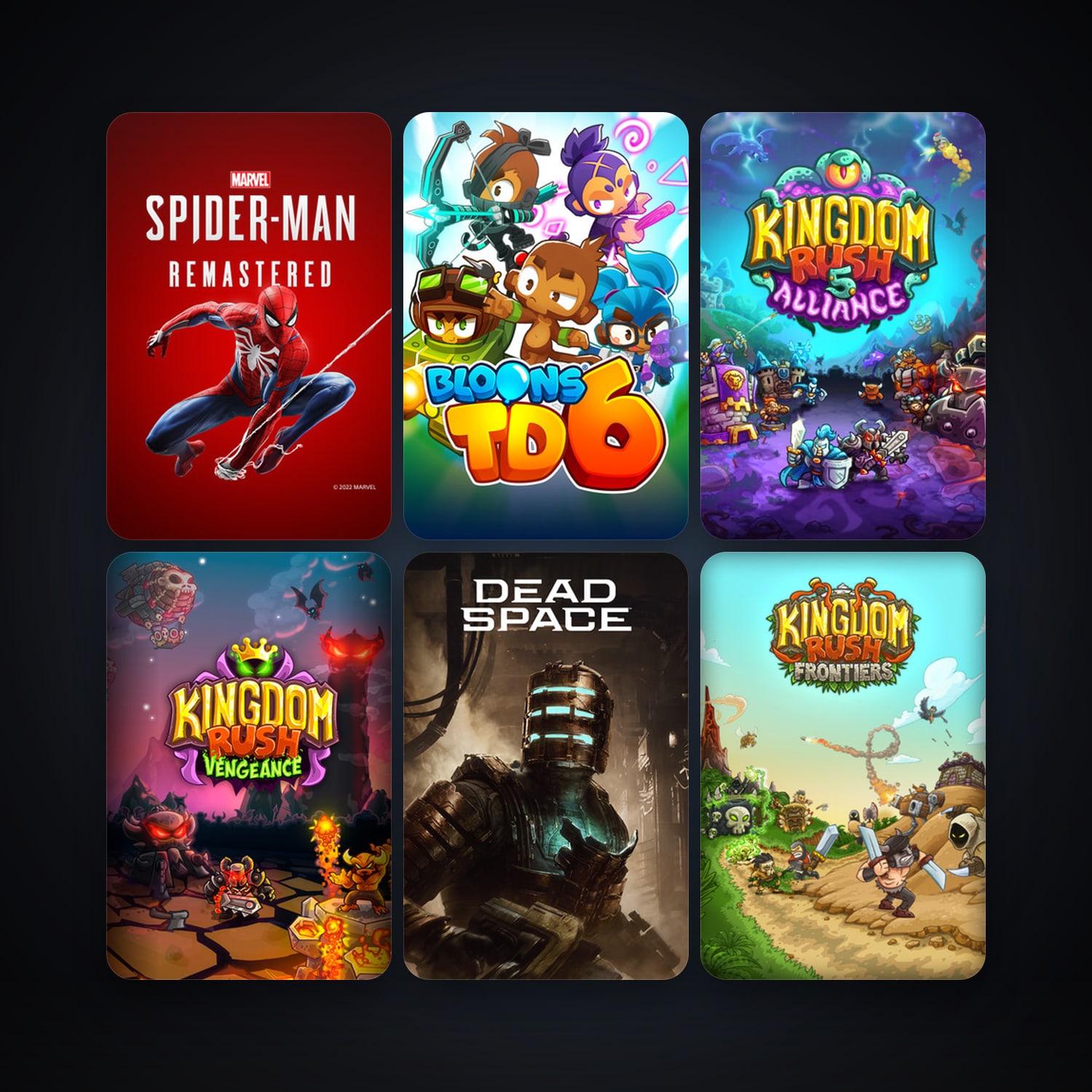 Kingdom Rush - Tower Defense + Kingdom Rush Frontiers, 25 games, clean — HabibiAccounts
