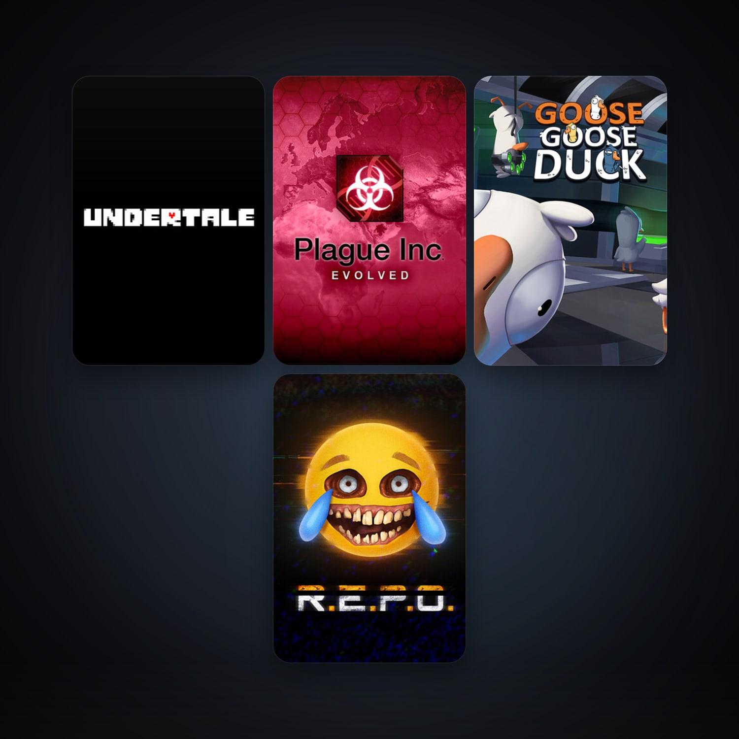 Plague Inc: Evolved + Undertale, 4 games, clean — HabibiAccounts