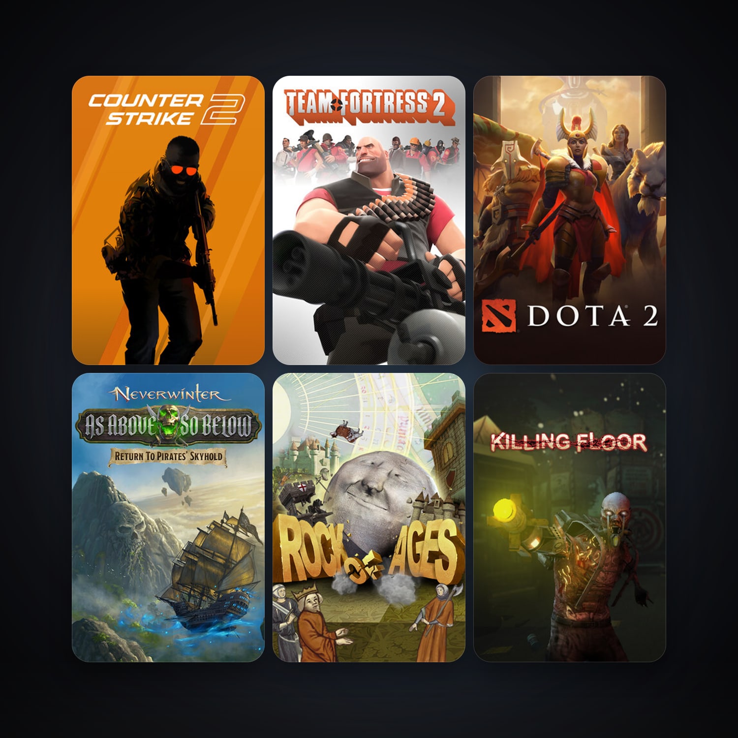 Team Fortress 2 + Left 4 Dead 2, 22 games, Steam 11, clean — HabibiAccounts