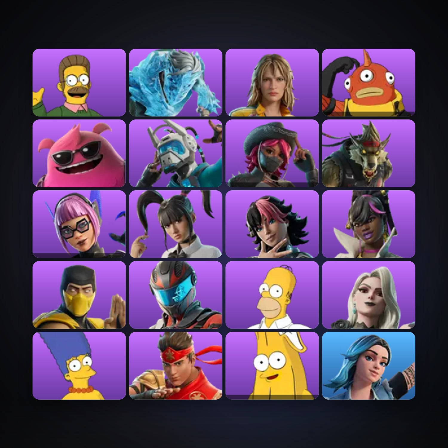 Ned Flanders — Gale — 20 skins — 100 V-Bucks — lvl 115 — HabibiAccounts