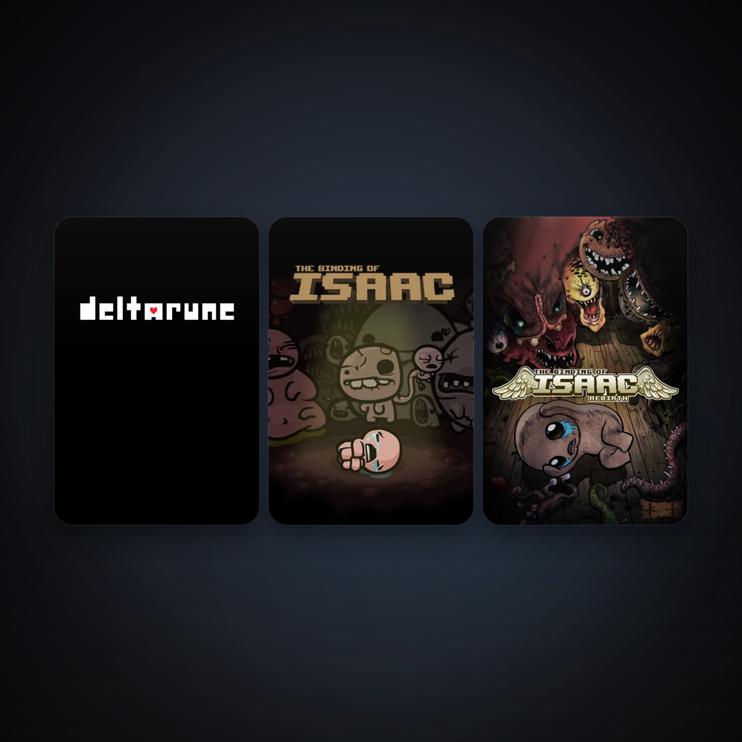 The Binding of Isaac + The Binding of Isaac: Rebirth, 8 games, clean — HabibiAccounts
