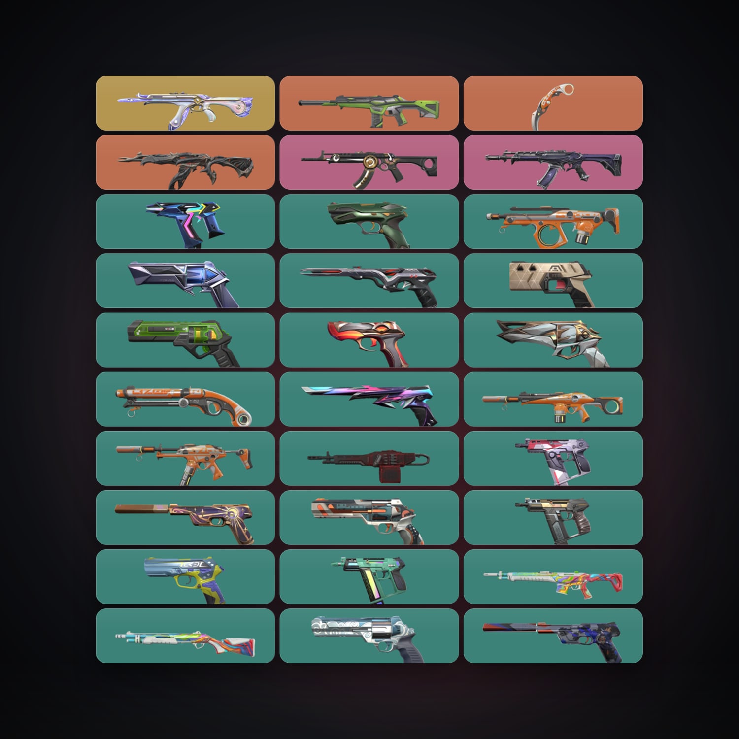 BR Gold 1 locker — 1 knives, 62 skins, lvl 544 — HabibiAccounts