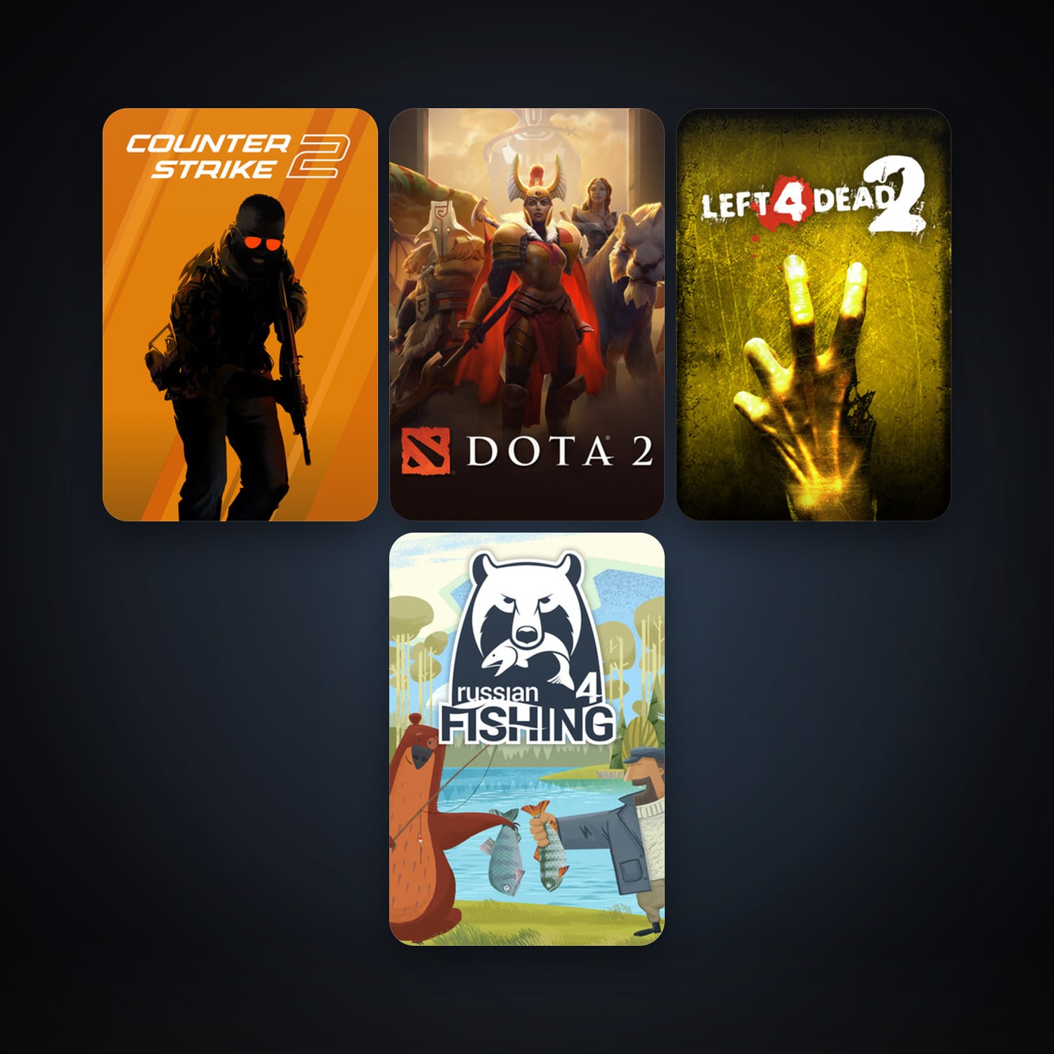 Left 4 Dead 2 + Dota 2, 7 games, clean — HabibiAccounts