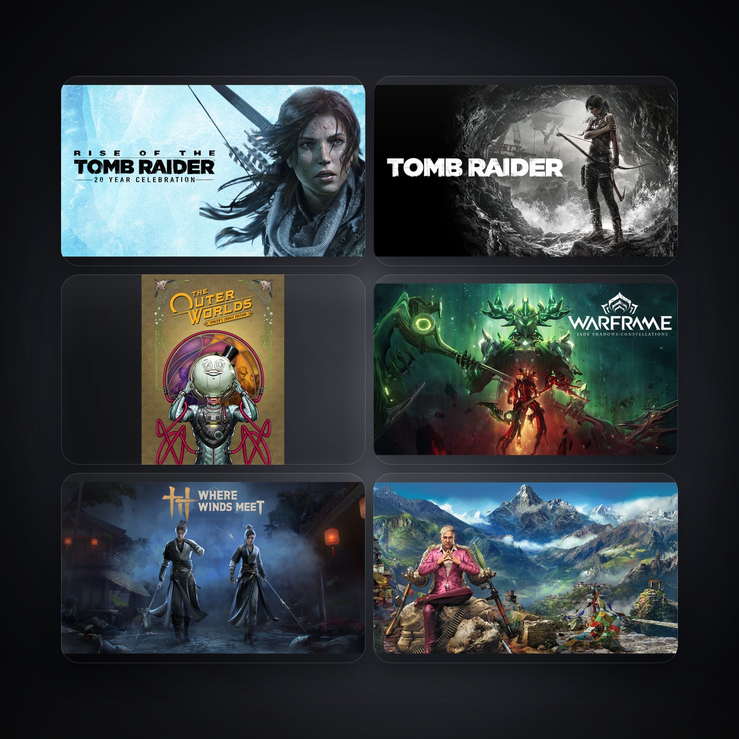 هالحساب إبك فيه Rise of the Tomb Raider: 20 Year Celebration وTomb Raider GAME OF THE YEAR EDITION، IN، 450 ألعاب — HabibiAccounts