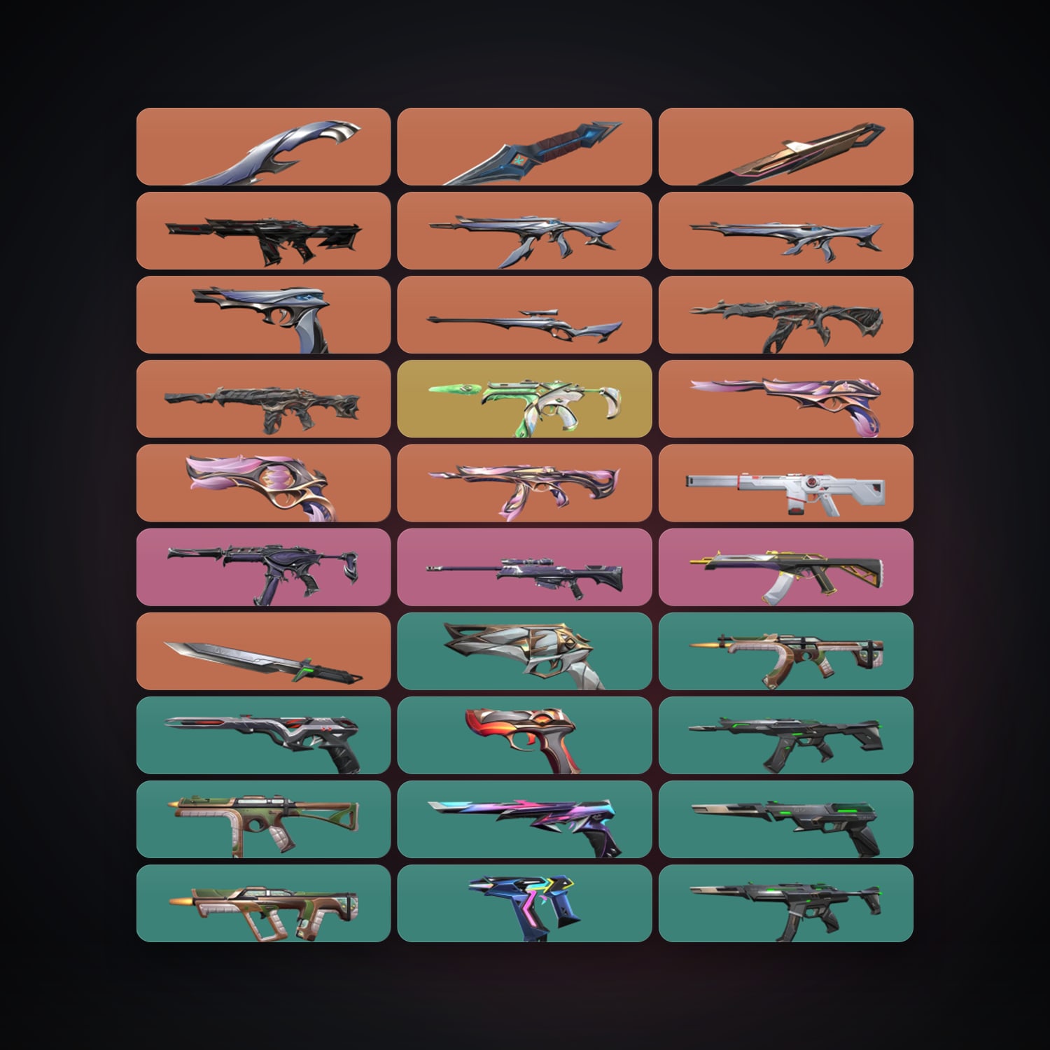 AP Gold 1 locker — 4 knives, 50 skins, lvl 223 · 260262447 — HabibiAccounts