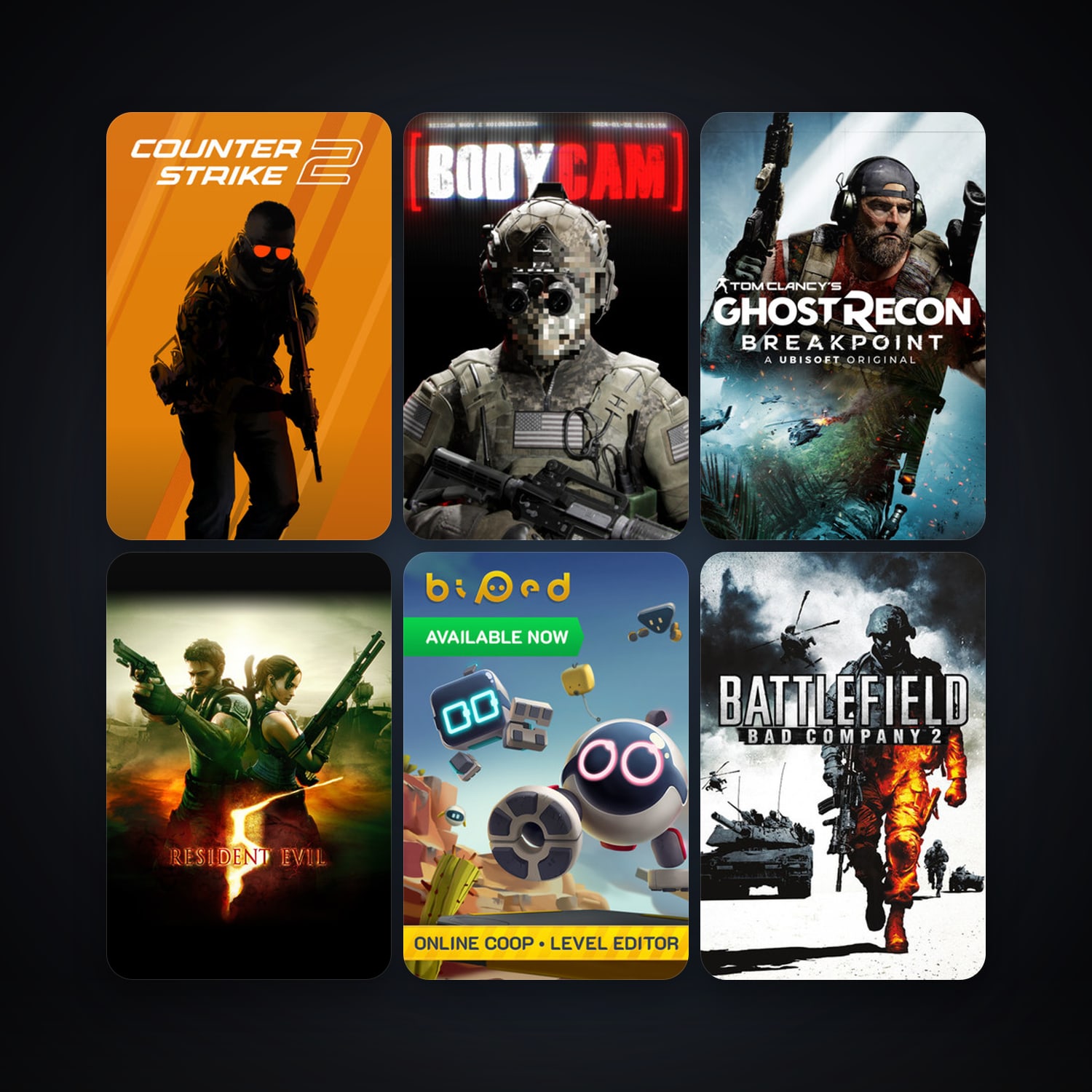 CS2 Prime + Resident Evil 5, 26 games, clean — HabibiAccounts