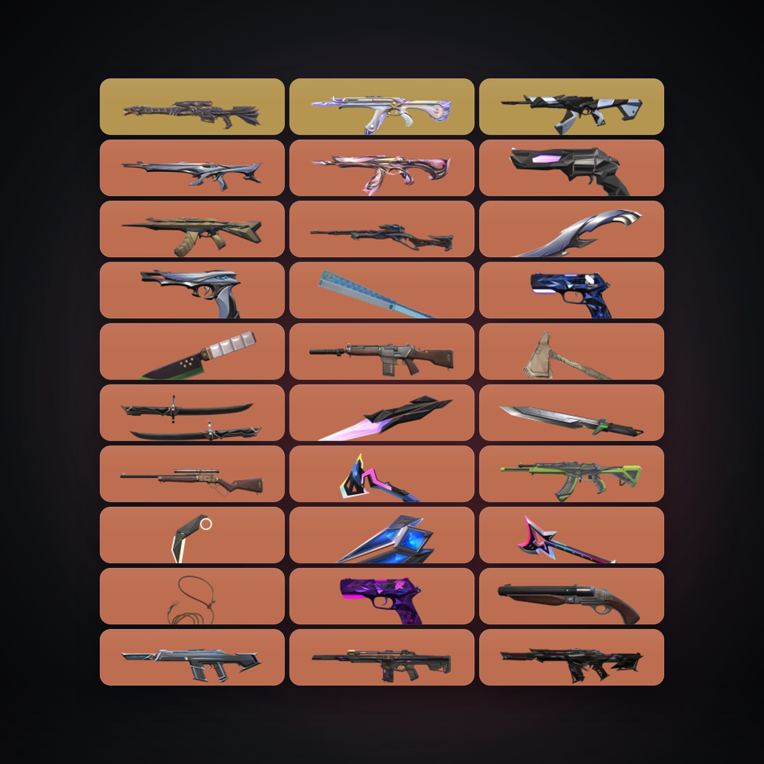 AP Plat 2 locker — 15 knives, 112 skins, lvl 126 — HabibiAccounts