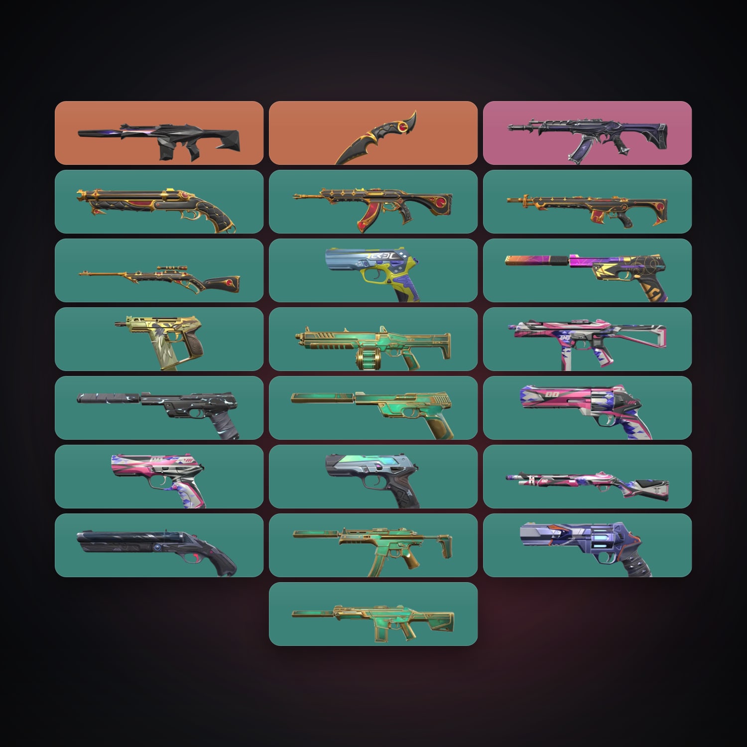 AP Diamond 2 locker — 1 knives, 22 skins, lvl 119 — HabibiAccounts