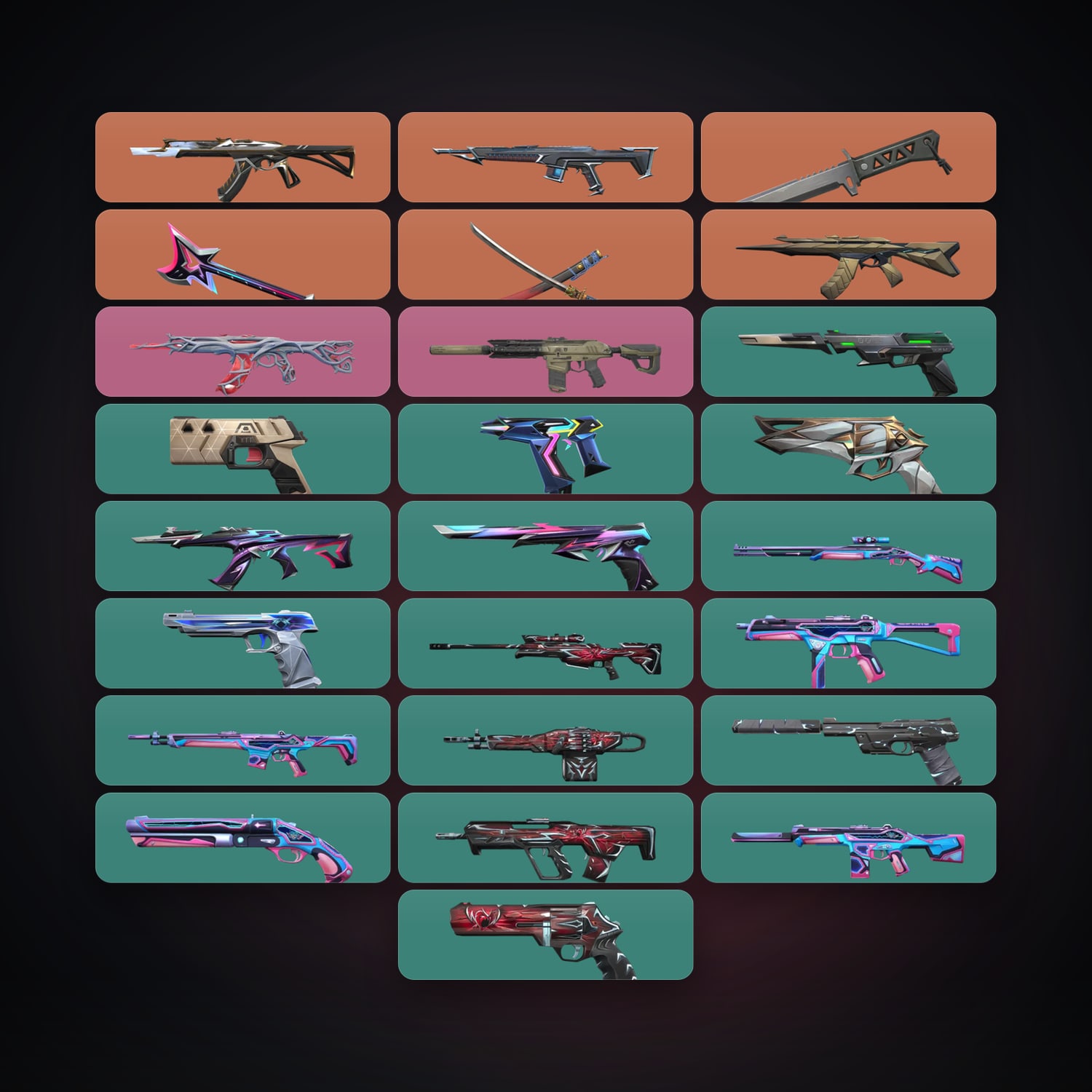 AP Gold 3 locker — 3 knives, 25 skins, lvl 109 — HabibiAccounts