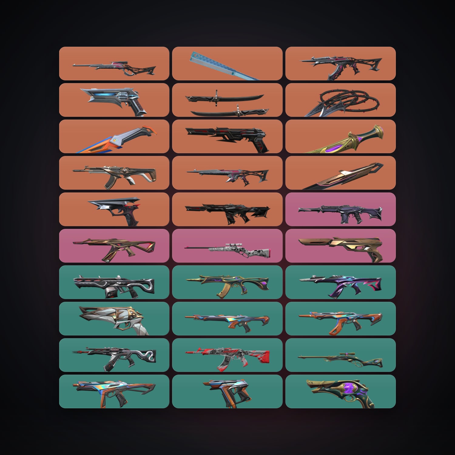 NA Silver 3 locker — 6 knives, 60 skins, lvl 68 — HabibiAccounts