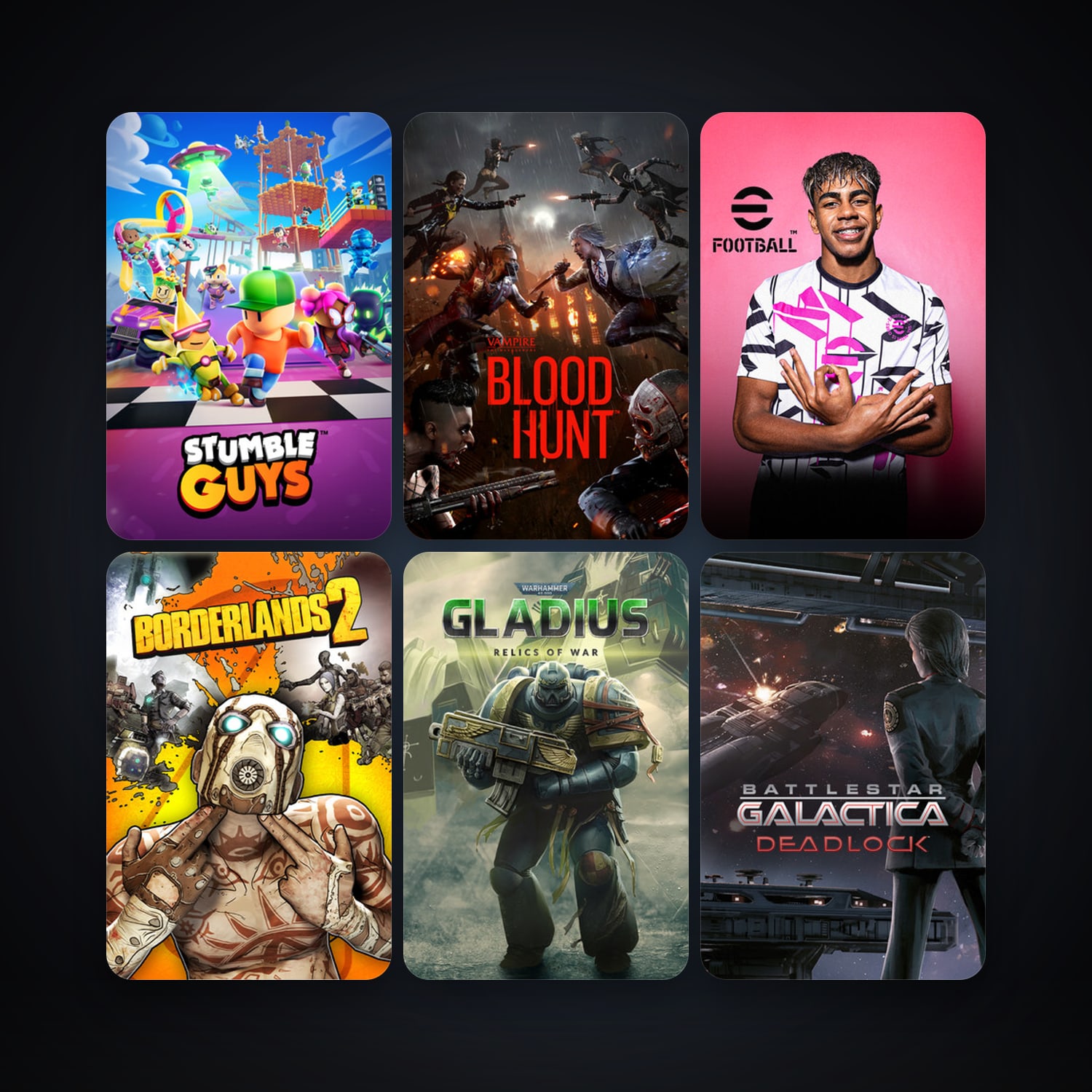 Borderlands 2 + Warhammer 40,000: Gladius - Relics of War, 17 games, clean — HabibiAccounts