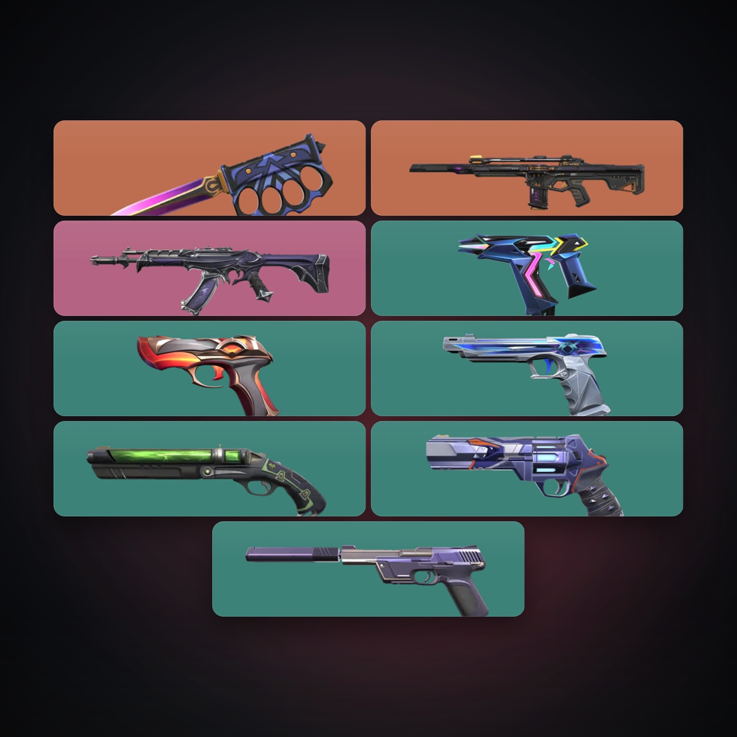 AP Silver 2 locker — 1 knives, 9 skins, lvl 185 — HabibiAccounts