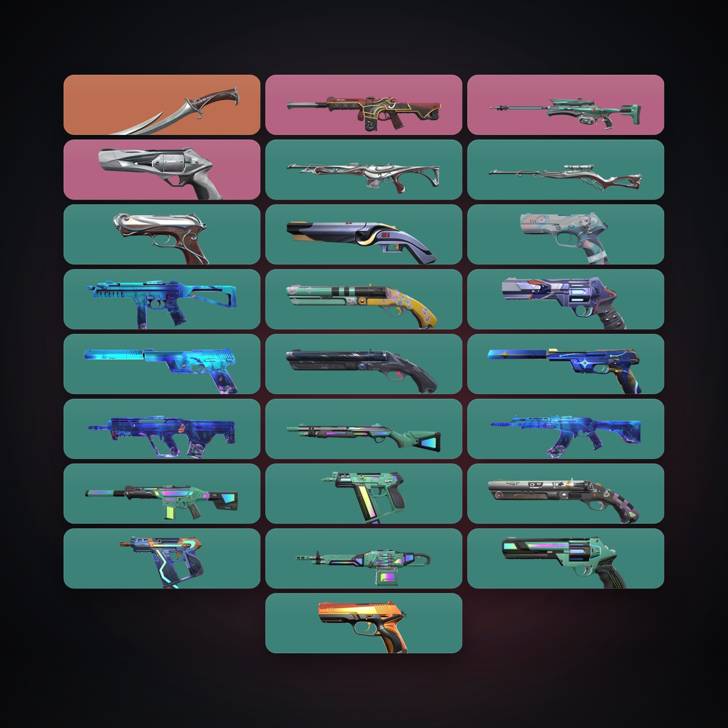 AP Silver 1 locker — 1 knives, 25 skins, lvl 152 — HabibiAccounts