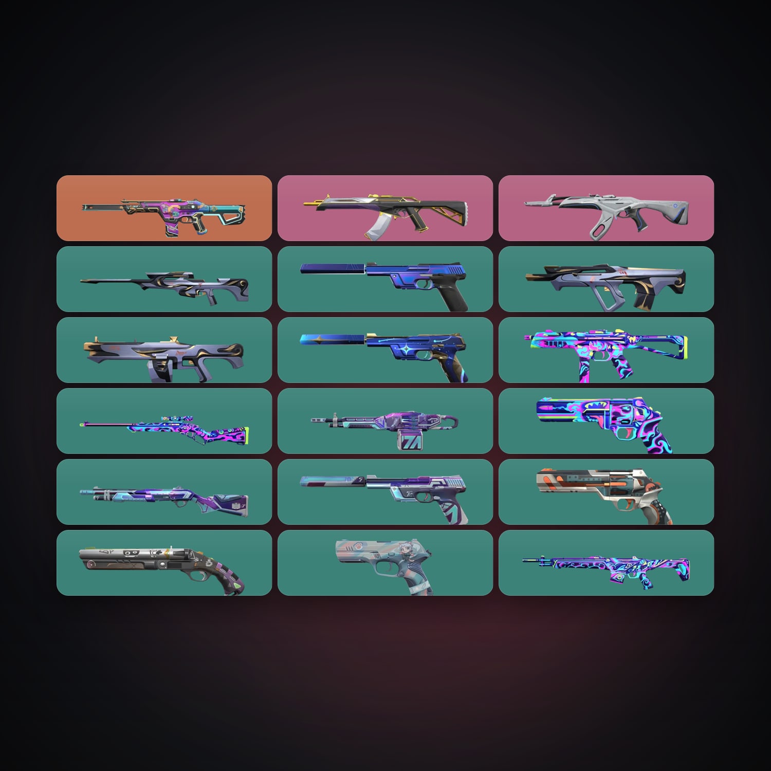 EU Bronze 2 locker — 18 skins, lvl 134 — HabibiAccounts