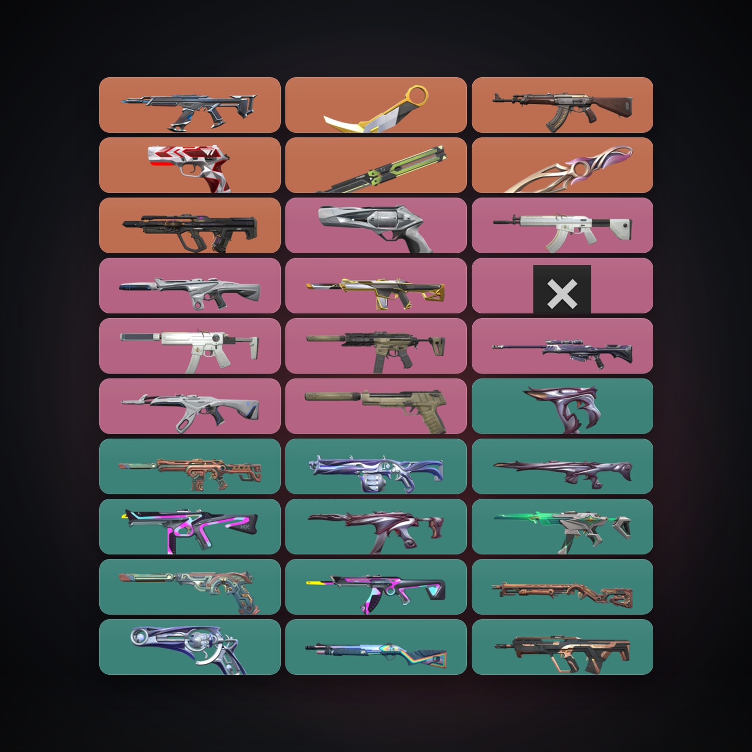 NA Bronze 2 locker — 3 knives, 54 skins, lvl 77 · 260269939 — HabibiAccounts