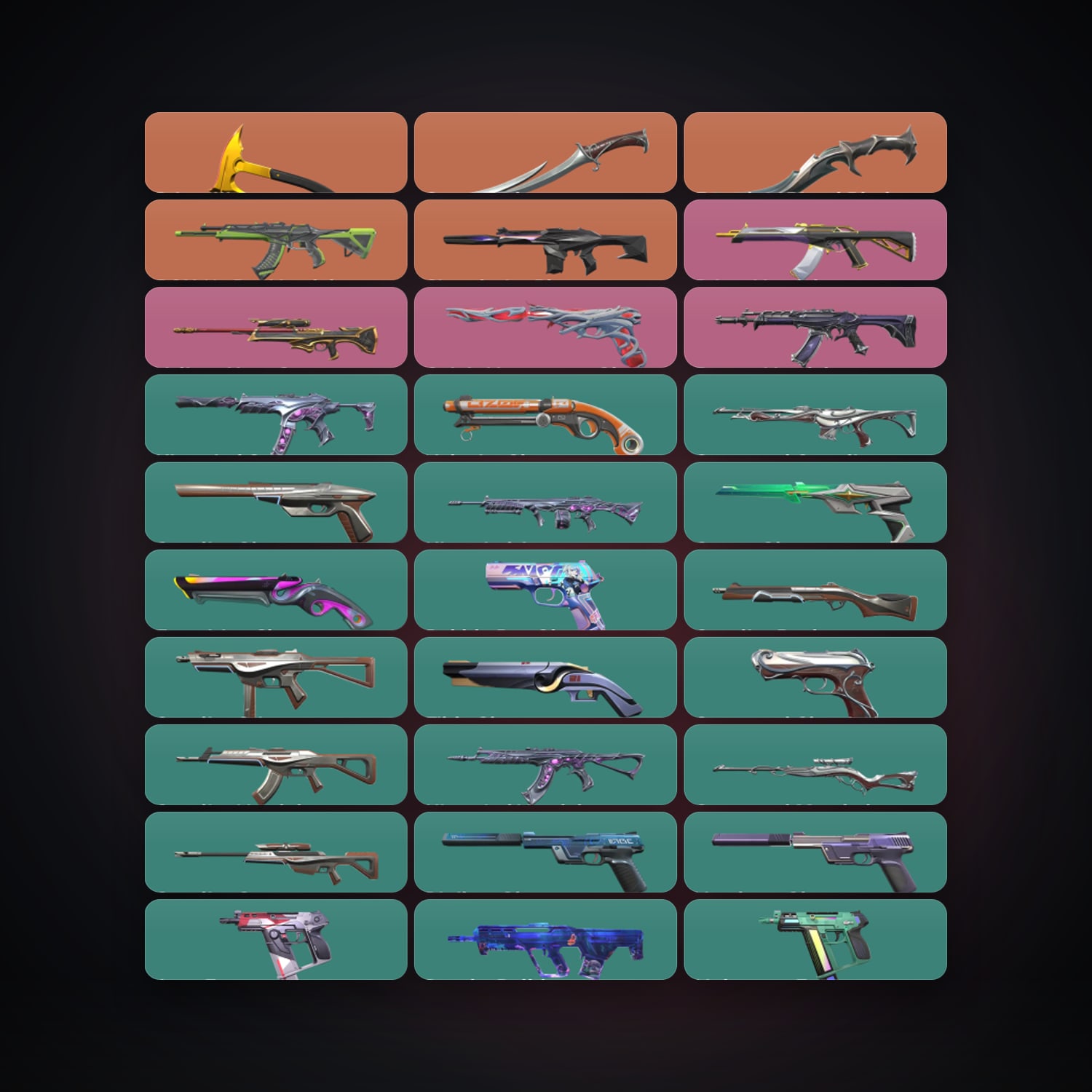 NA Gold 3 locker — 3 knives, 65 skins, lvl 403 · 260271343 — HabibiAccounts