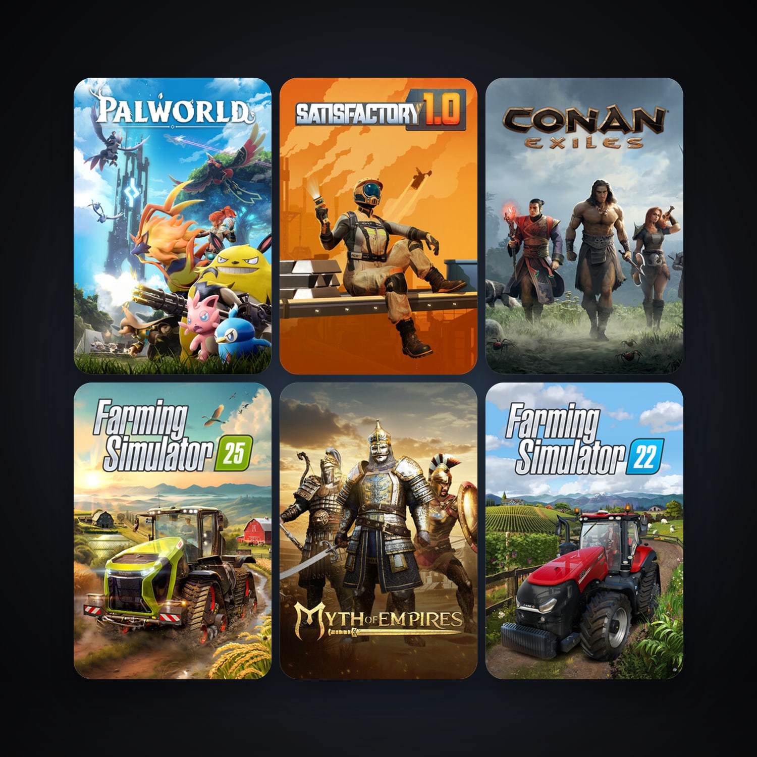 Dungeon Defenders + Conan Exiles, 158 games, Steam 10, clean — HabibiAccounts