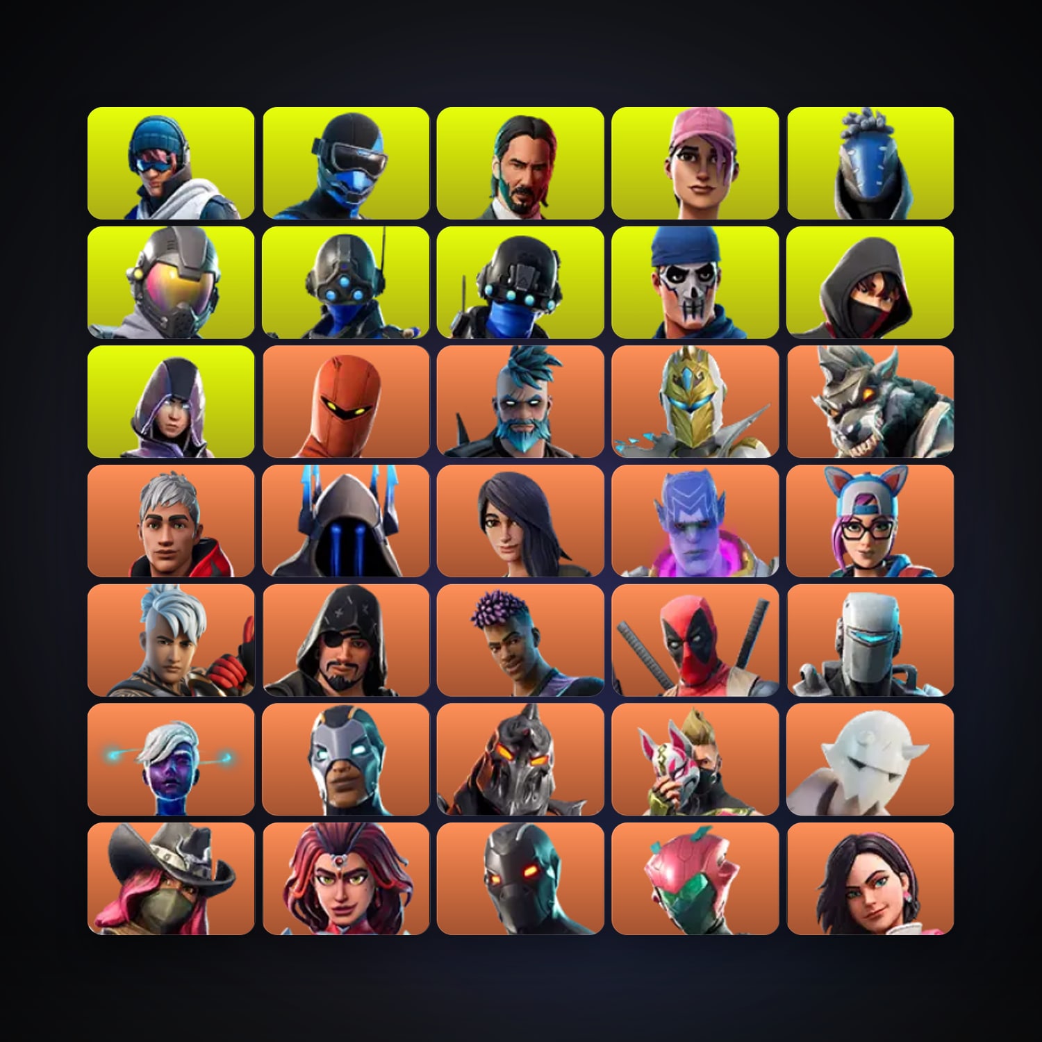 Hybrid — Omegarok — 372 skins — 600 V-Bucks — lvl 4794 — HabibiAccounts