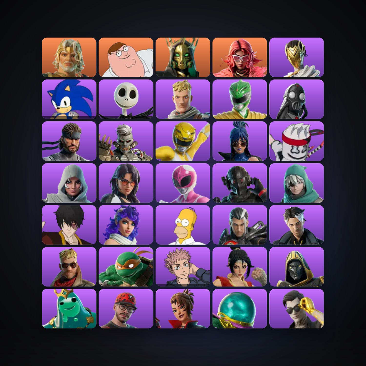 Zeus — Peter Griffin — 122 skins — 7.3K V-Bucks — lvl 1851 — HabibiAccounts