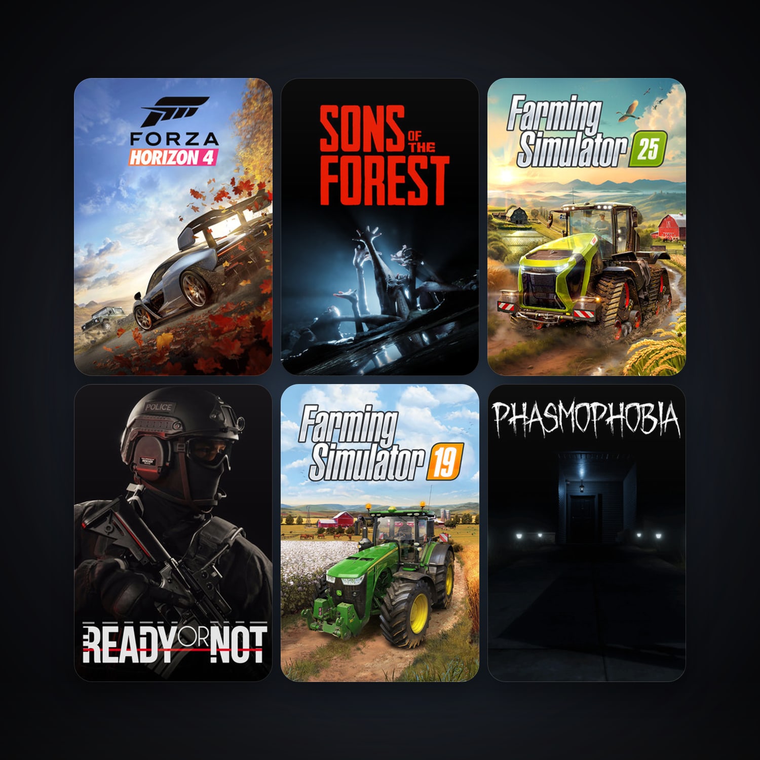 World War Z: Aftermath + Phasmophobia, 25 games, clean — HabibiAccounts