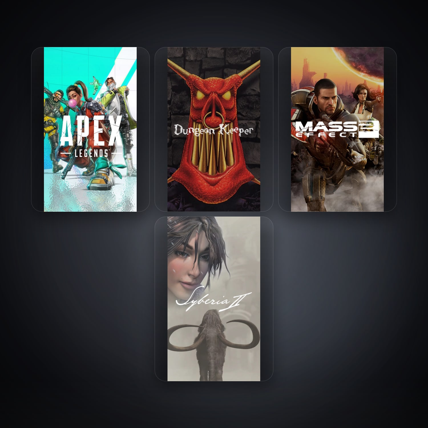 EA Apex Legends + Dungeon Keeper — NO — 4 games — HabibiAccounts