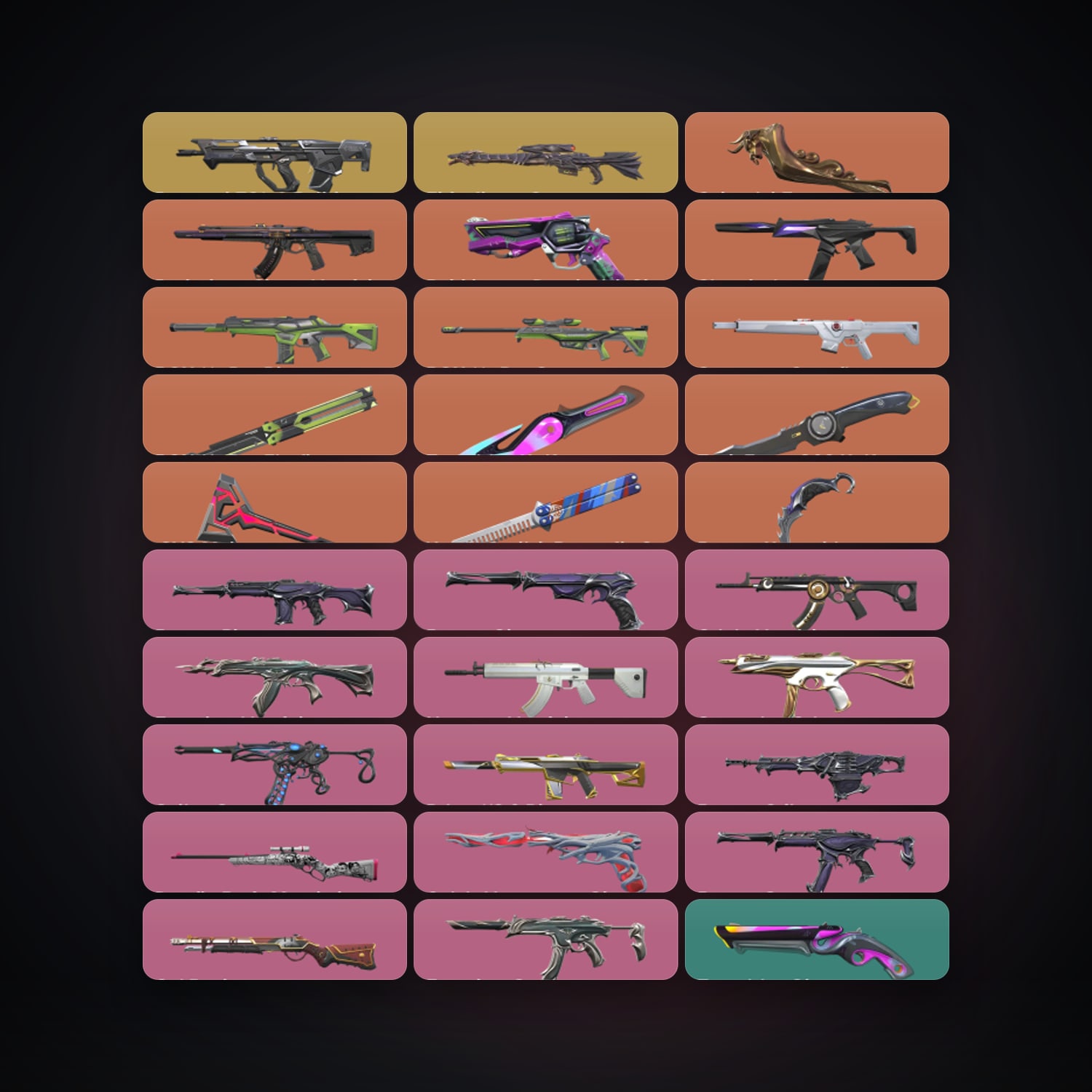 AP Silver 2 locker — 7 knives, 86 skins, lvl 141 — HabibiAccounts