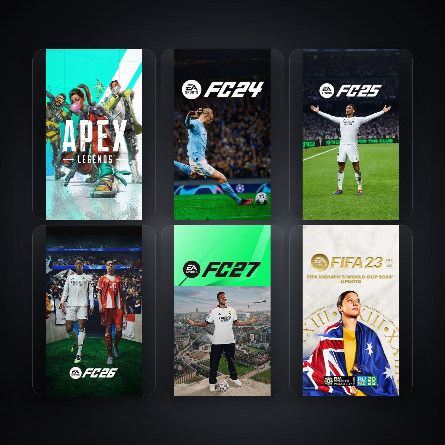 EA Apex Legends + EA SPORTS FC24 — SE — 6 games — HabibiAccounts