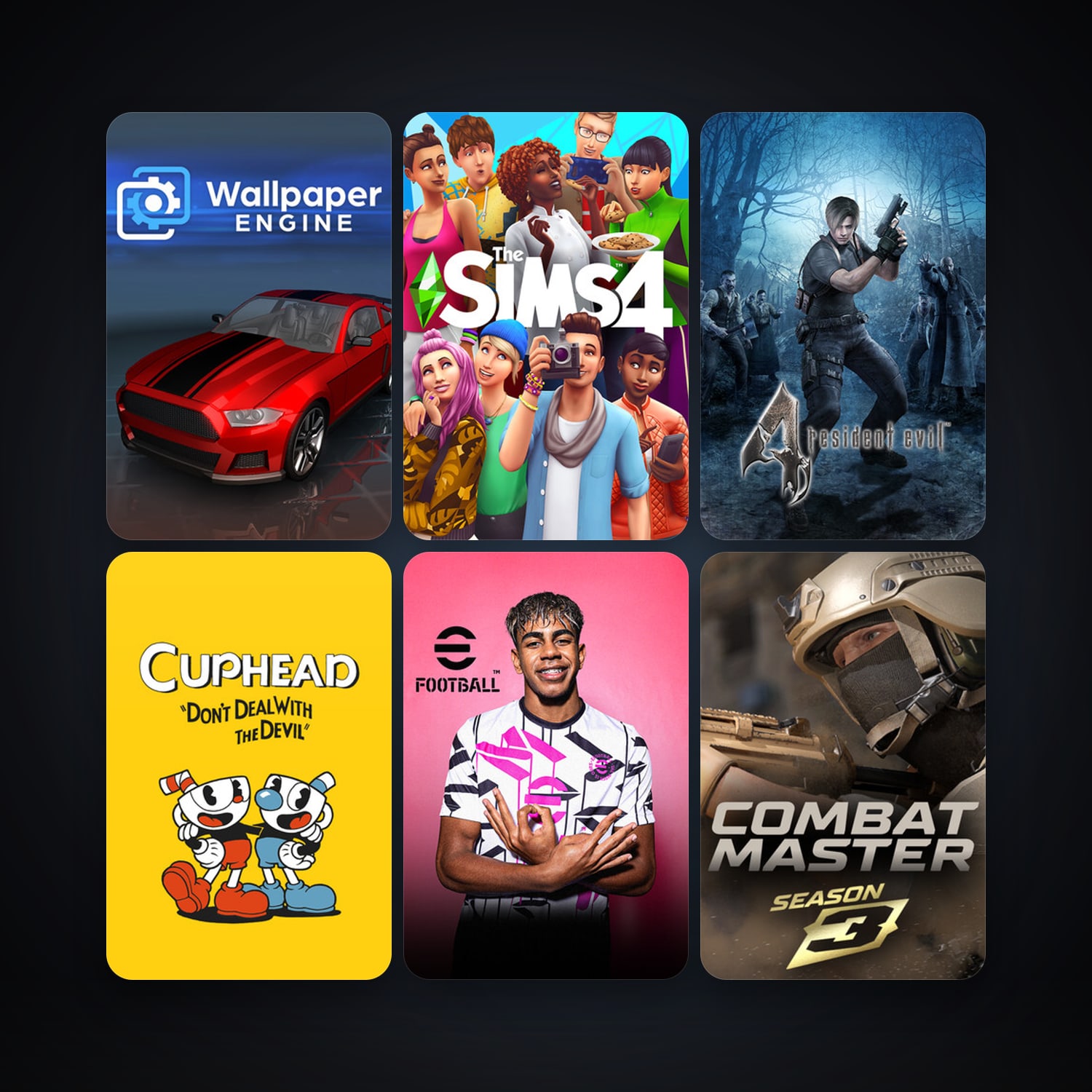 resident evil 4 (2005) + Cuphead, 28 games, clean — HabibiAccounts