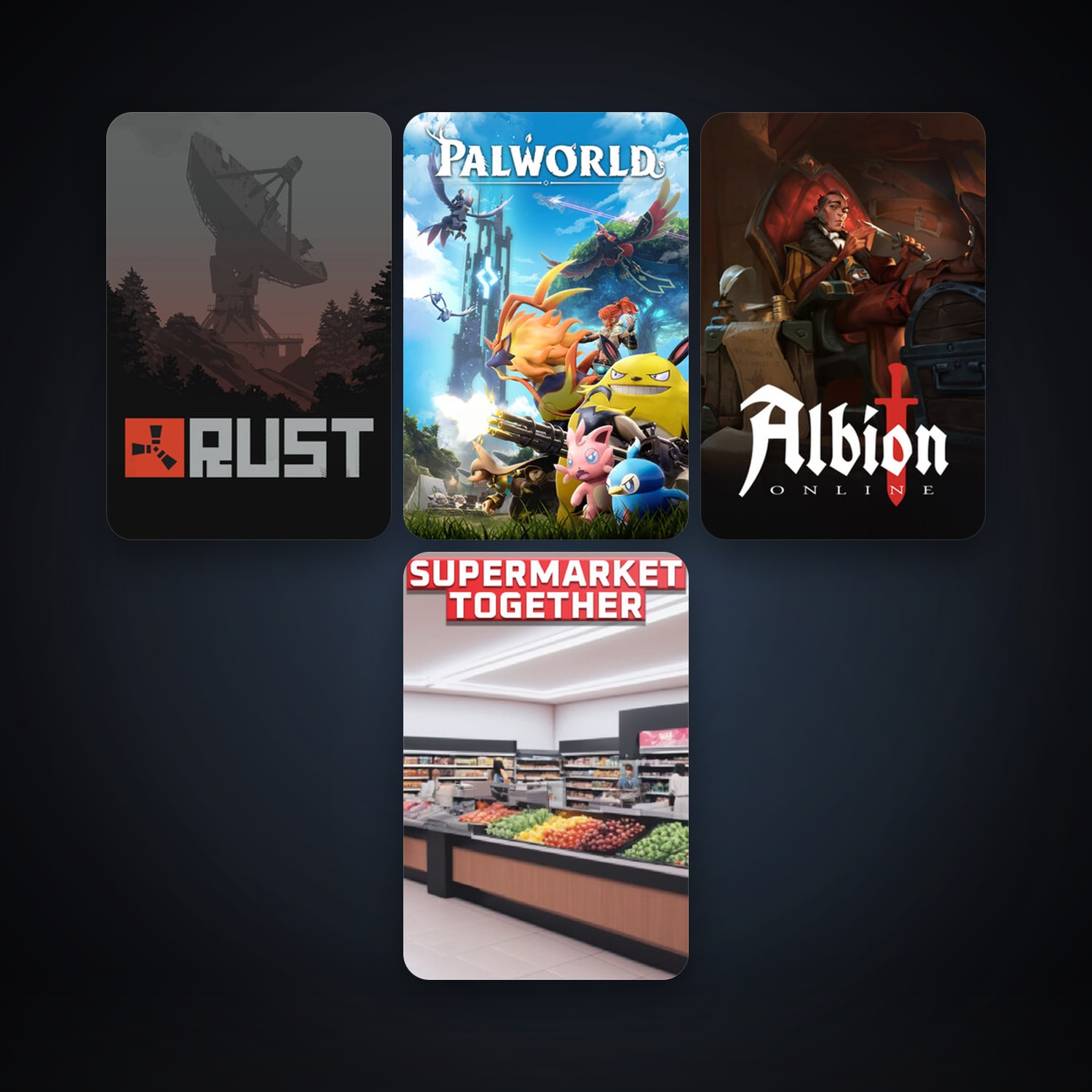 Rust + Albion Online, 9 games, clean — HabibiAccounts