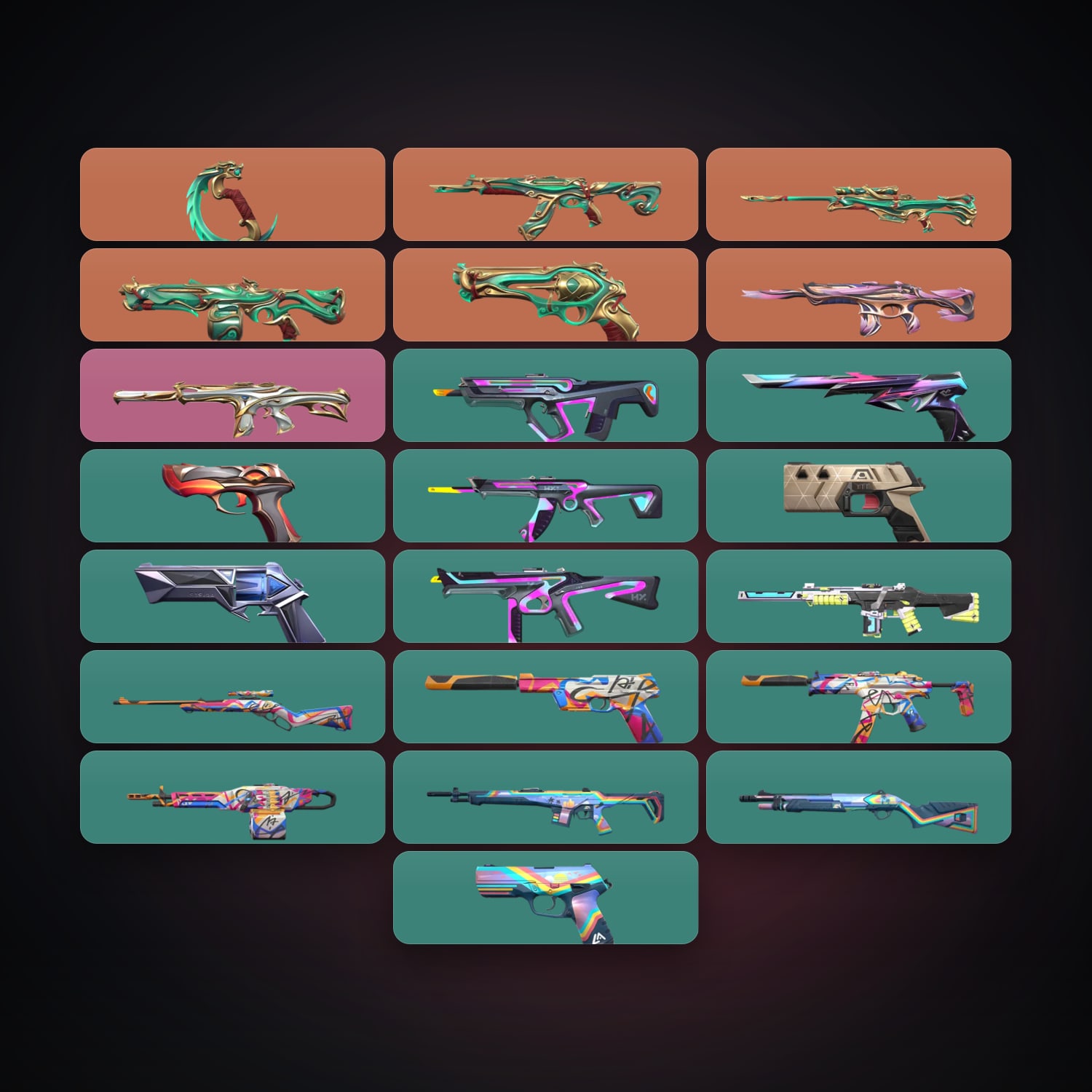 AP Silver 2 locker — 1 knives, 22 skins, lvl 163 — HabibiAccounts