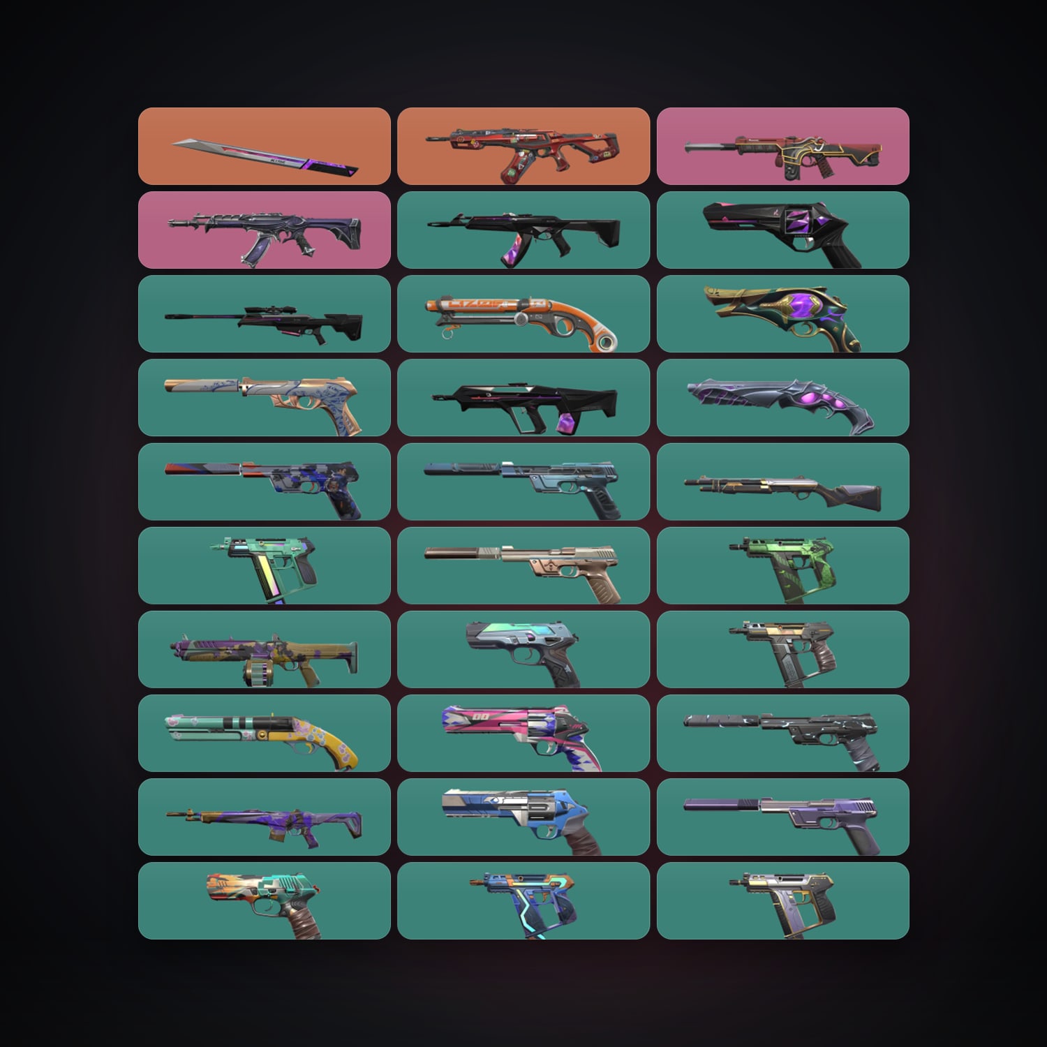 AP Plat 1 locker — 1 knives, 44 skins, lvl 281 — HabibiAccounts