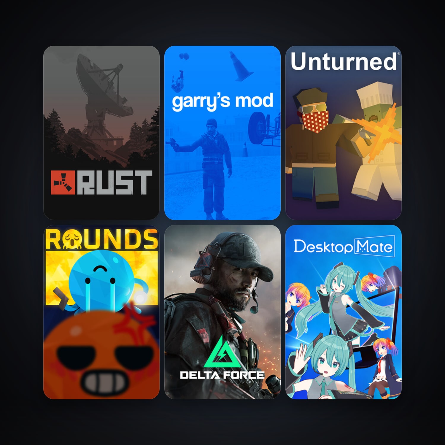 Garry's Mod + Rust, 16 games, clean — HabibiAccounts