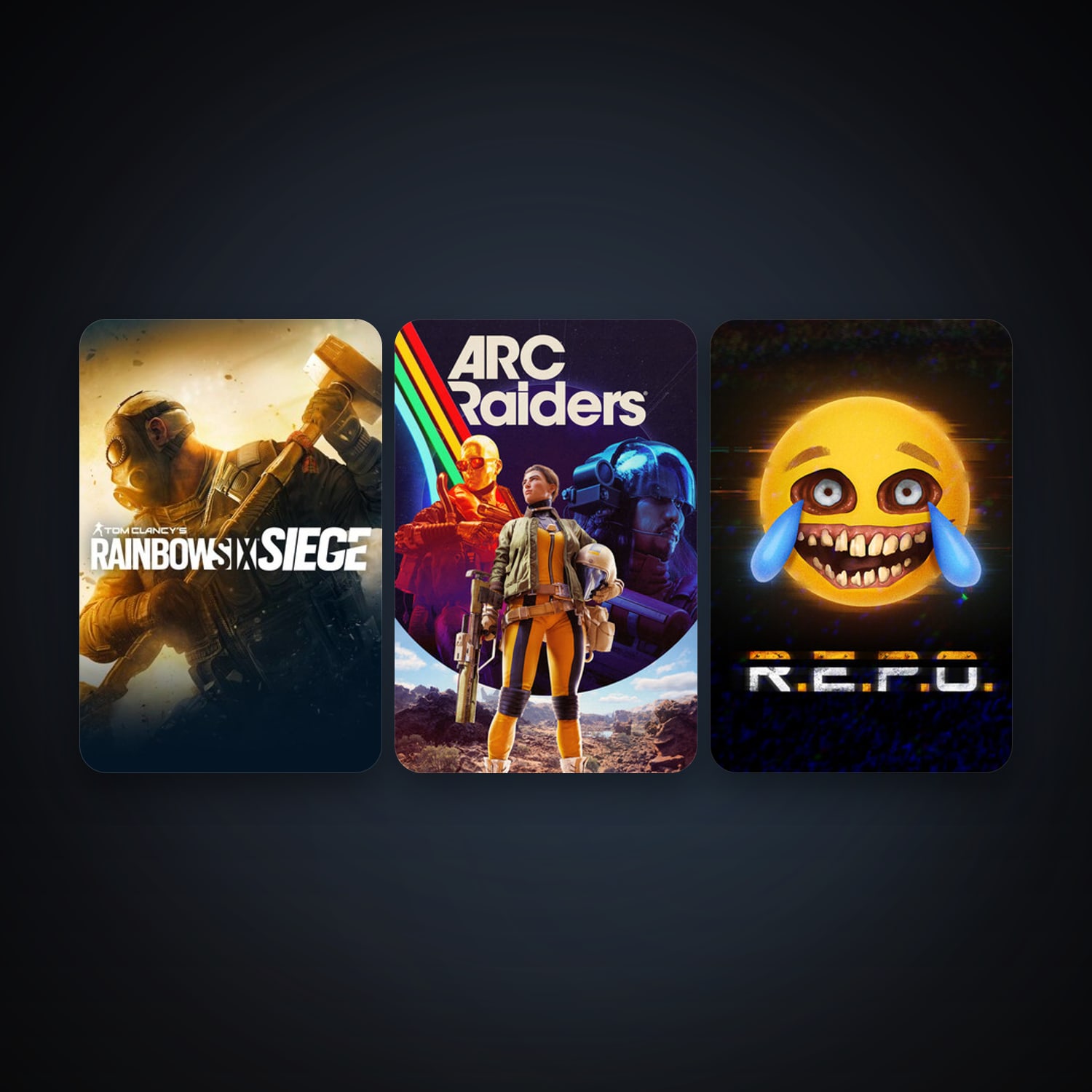 Tom Clancy's Rainbow Six Siege + ARC Raiders, 3 games, clean — HabibiAccounts