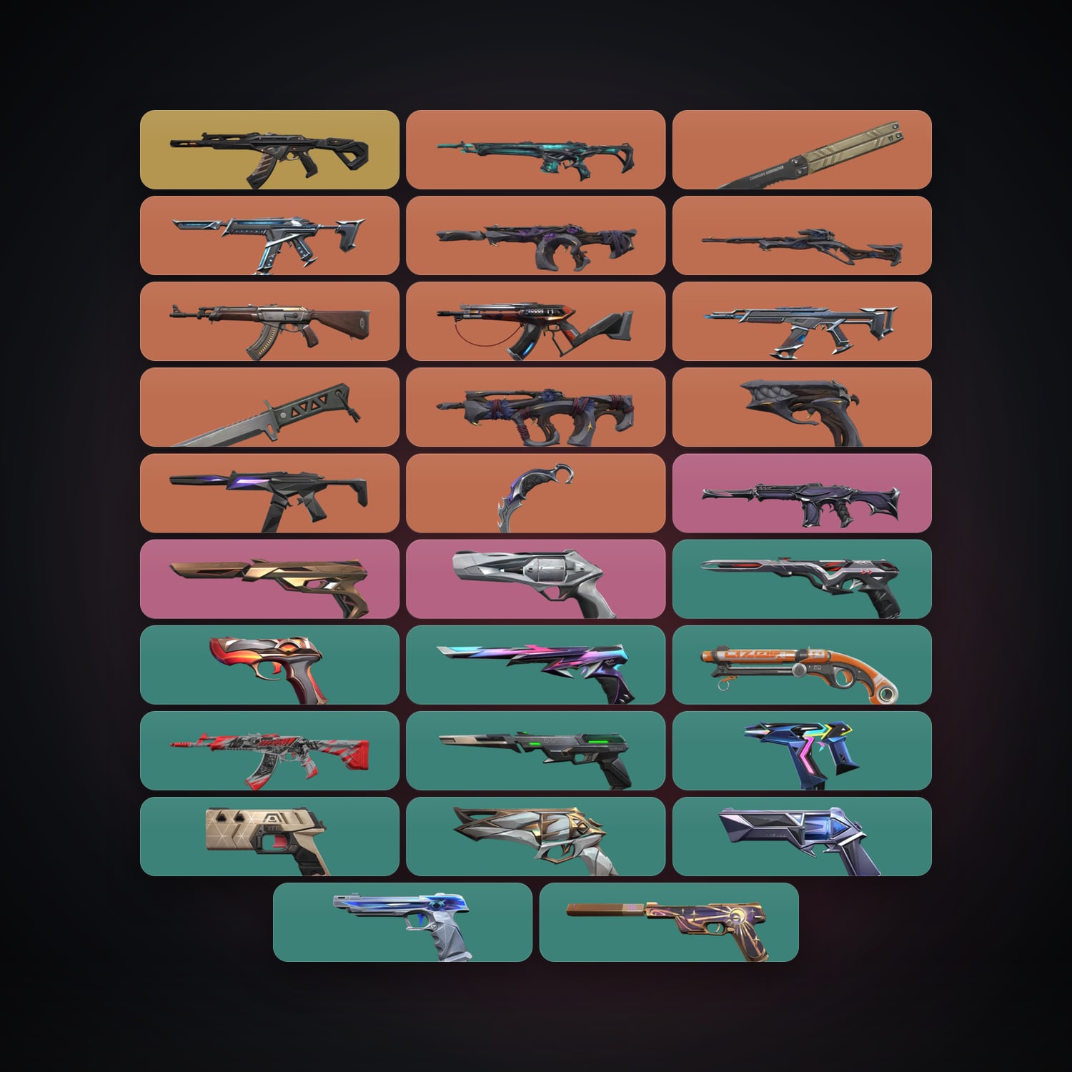 EU Plat 1 locker — 3 knives, 29 skins, lvl 214 — HabibiAccounts