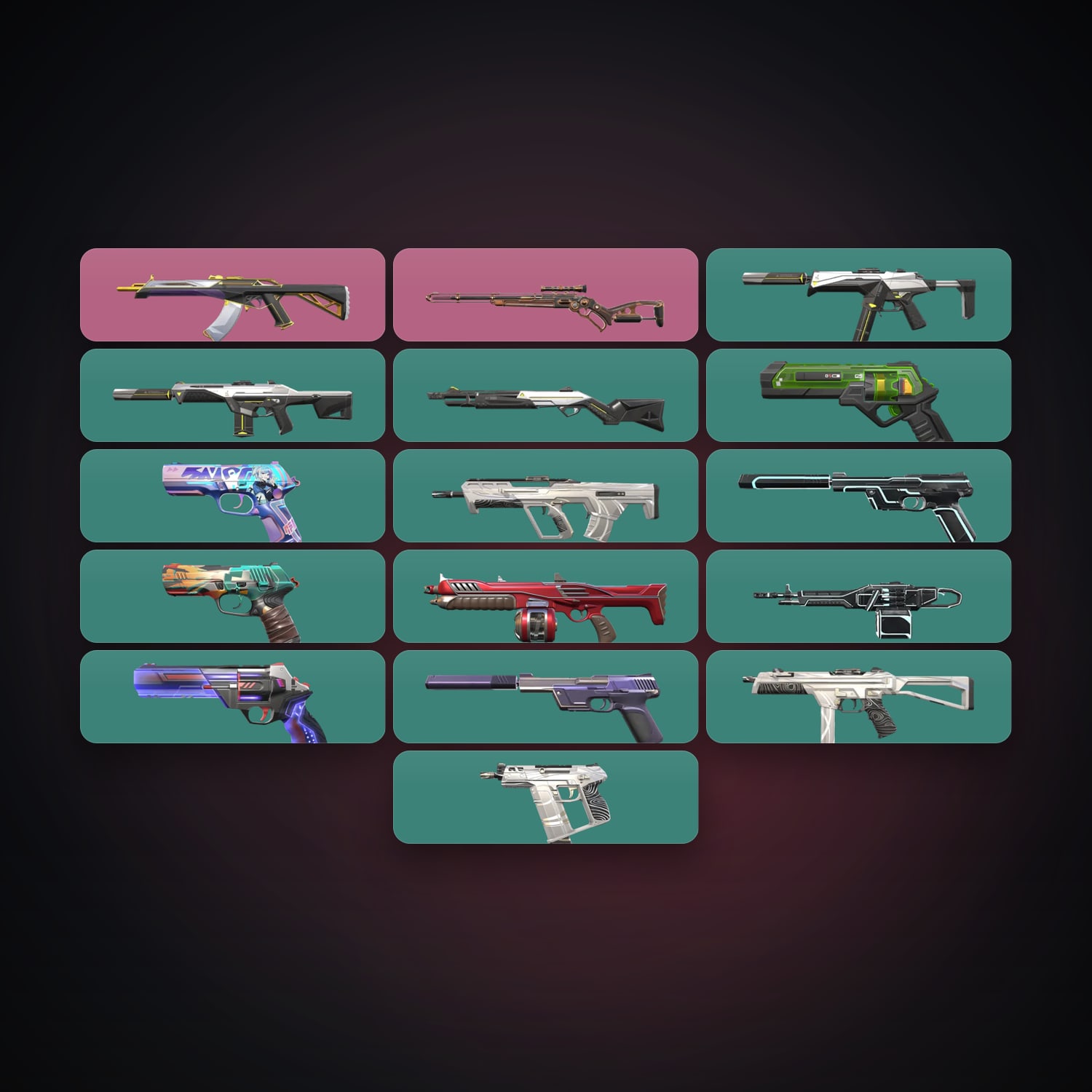 EU Plat 1 locker — 17 skins, lvl 97 — HabibiAccounts