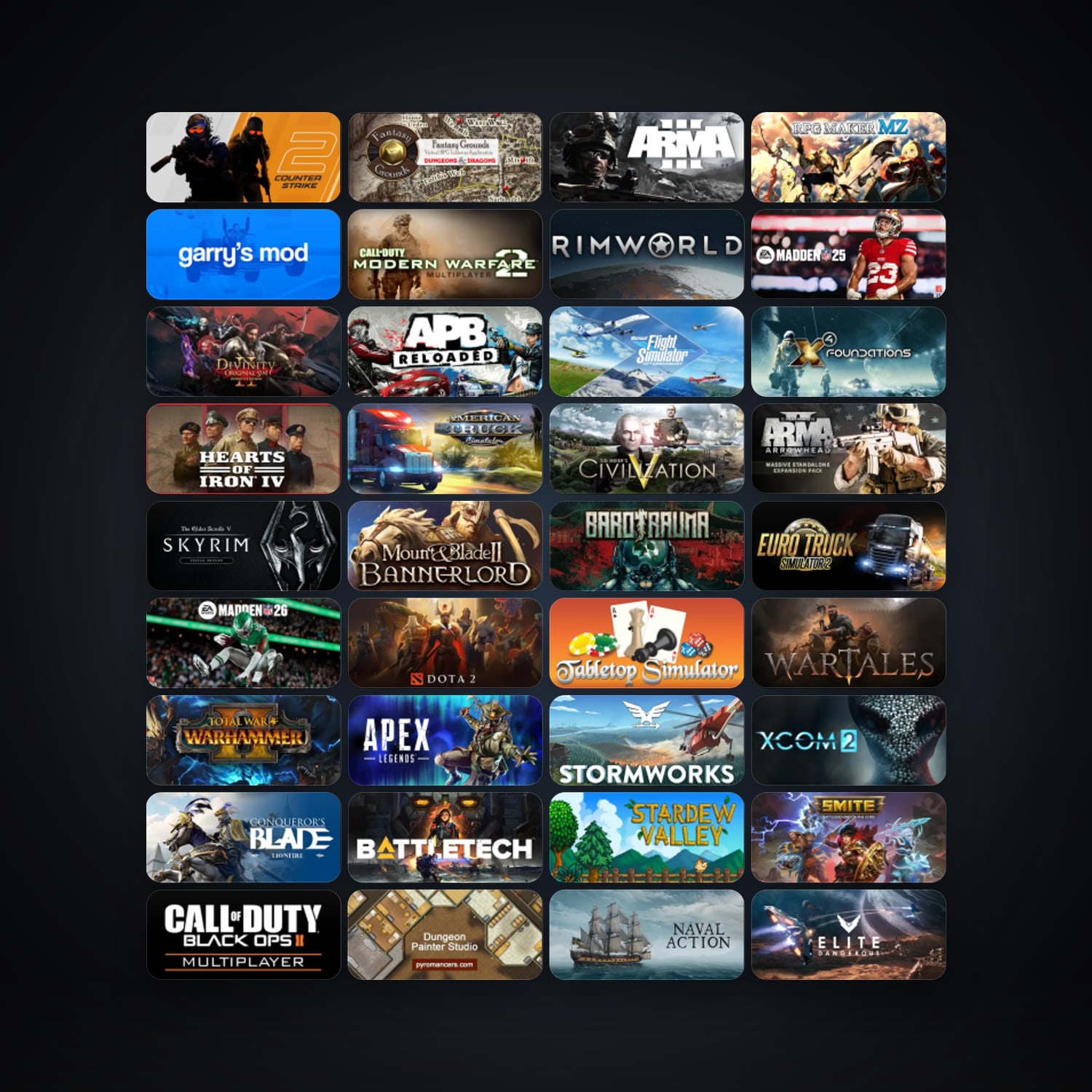 Steam 1100 games, Steam 29, clean — HabibiAccounts