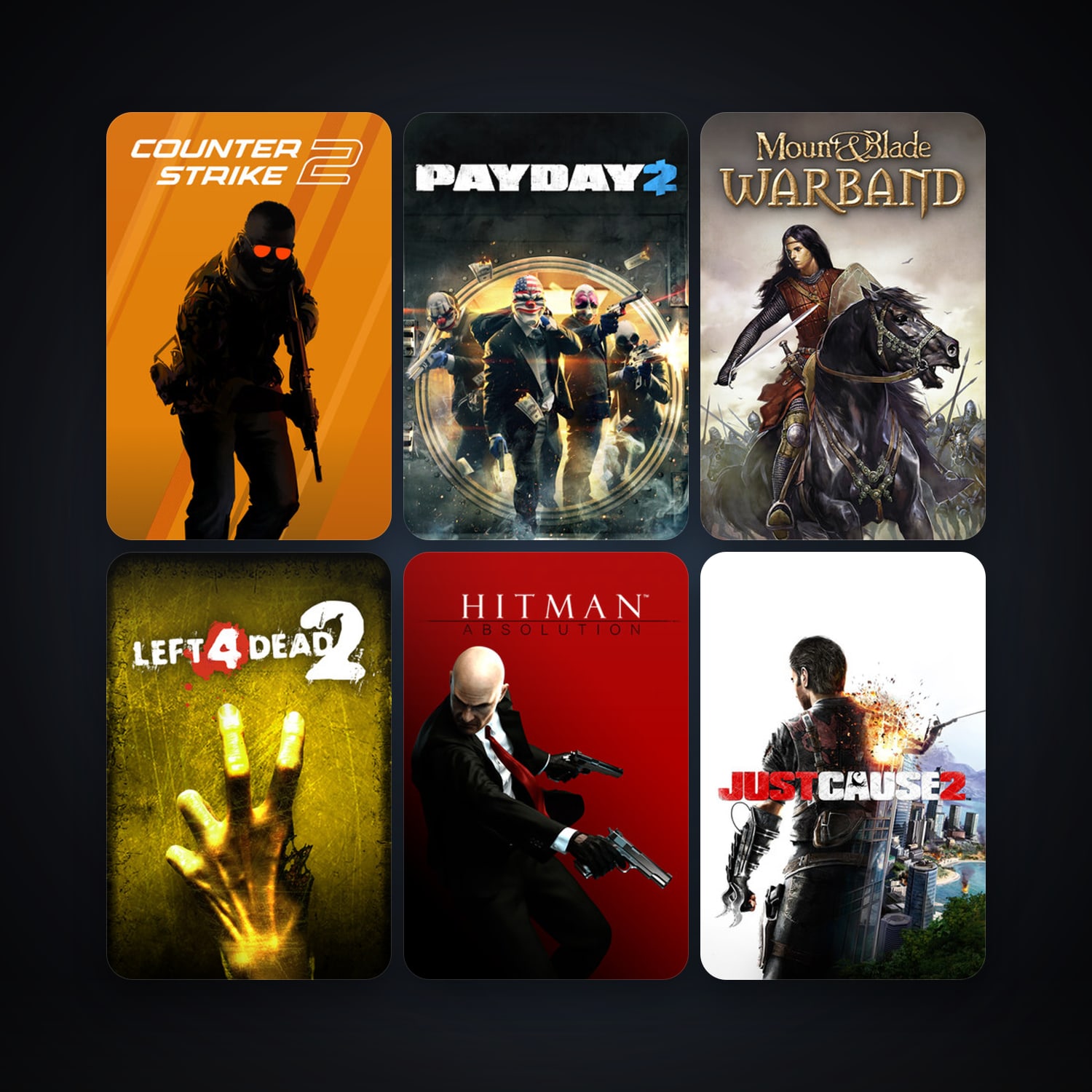 Left 4 Dead 2 + CS2 Prime, 33 games, clean — HabibiAccounts