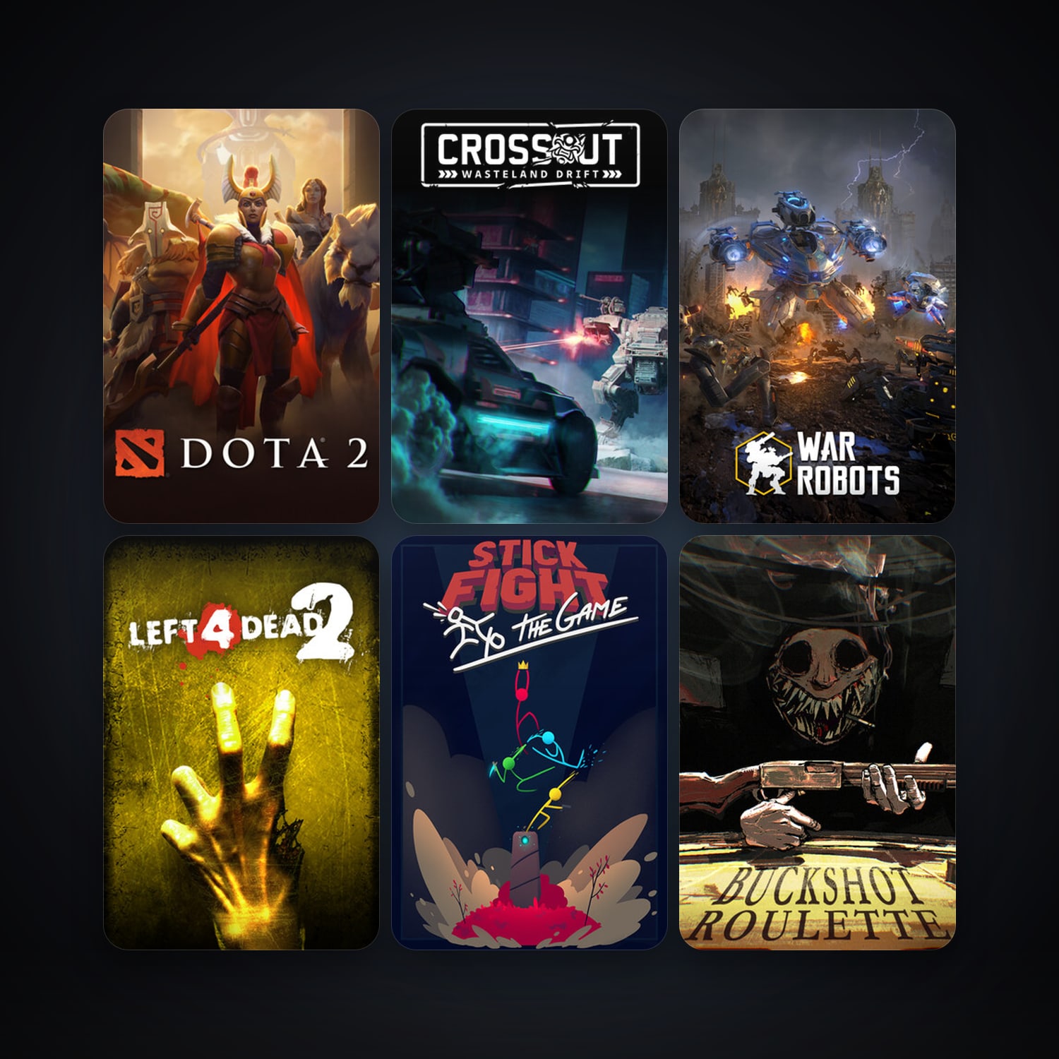 Left 4 Dead 2 + Dota 2, 14 games, clean — HabibiAccounts